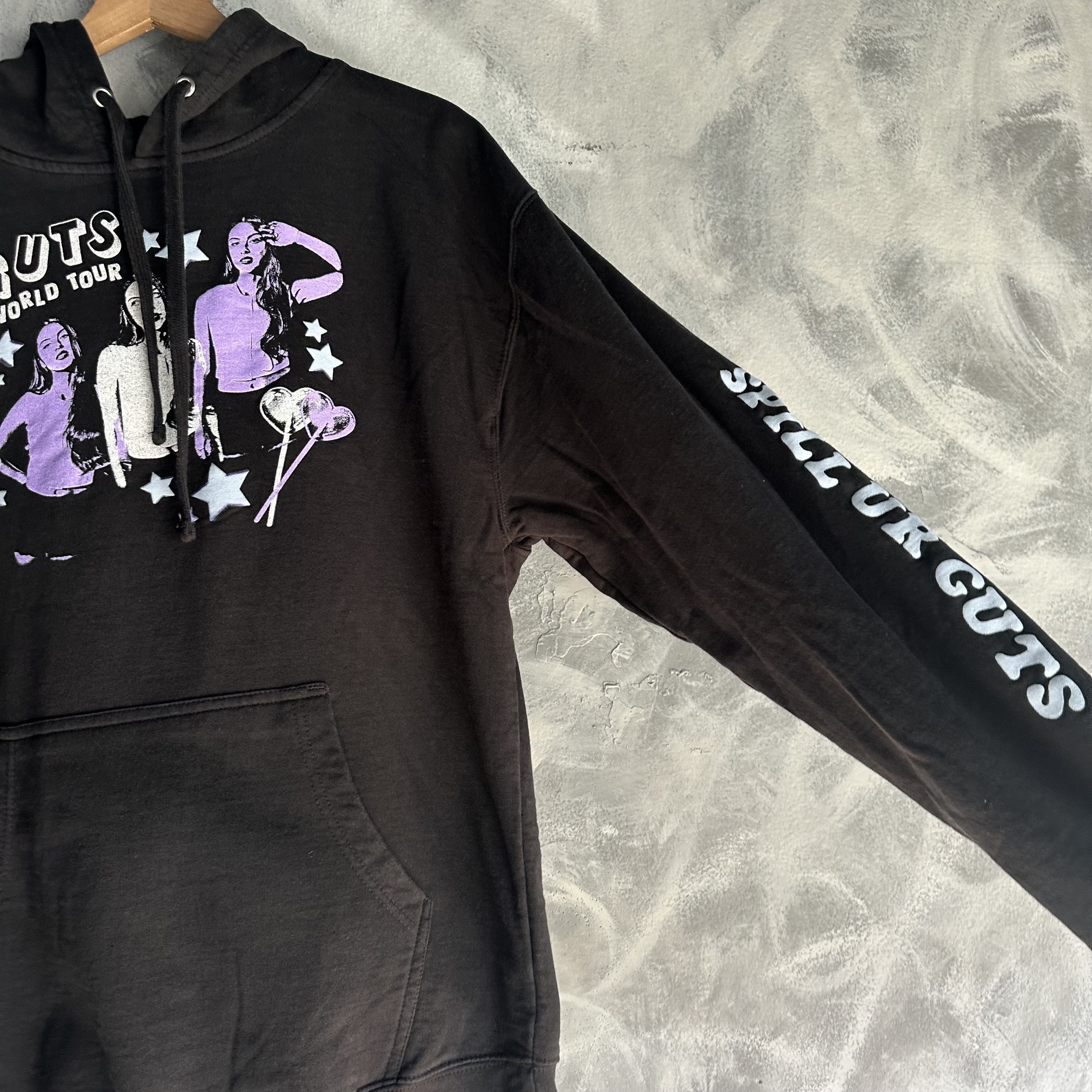 Other Olivia Rodrigo Hoodie Womens Large Black Guts World Tour Size L / US 10 / IT 46 - 4 Thumbnail