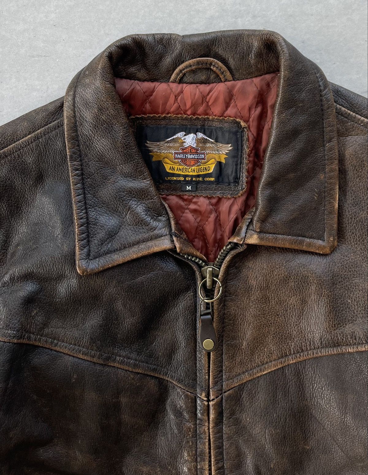 Harley Davidson 🔥Vintage 90's Harley Davidson Genuine Leather Moto Jacket Size US M / EU 48-50 / 2 - 5 Thumbnail
