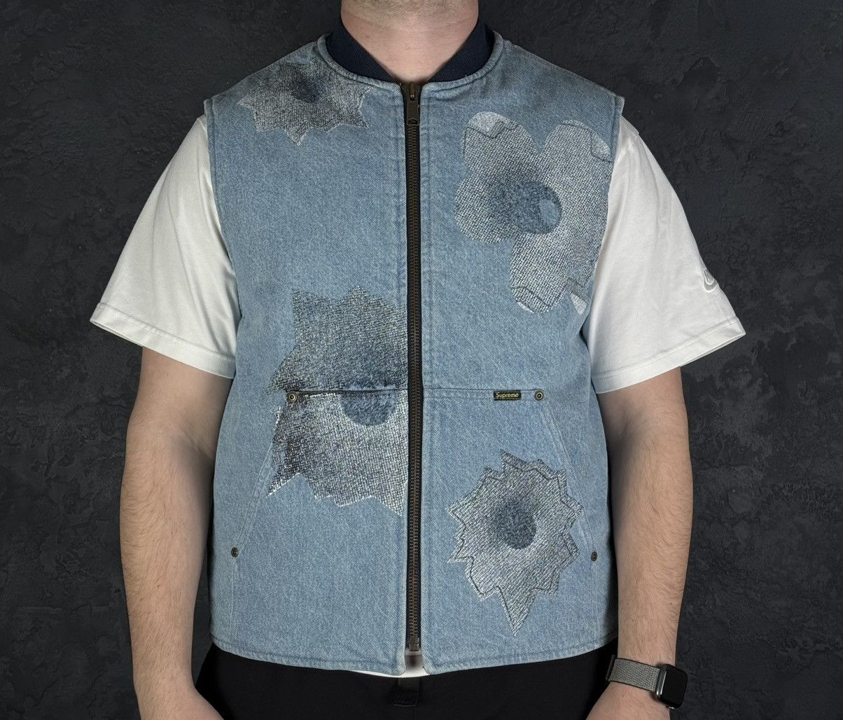 Supreme Supreme Nate Lowman Work Vest Denim (Large) Size US L / EU 52-54 / 3 - 1 Thumbnail