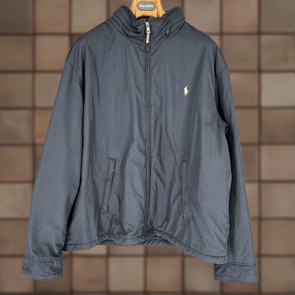 Ralph Lauren Polo Ralph Lauren Jacket 2XL Navy Blue Windbreaker Fleece Lined Zip Stand-Up Collar Mens Regular Size US XXL / EU 58 / 5 - 1 Thumbnail