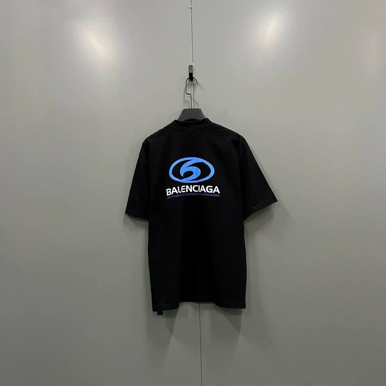 Balenciaga Balenciaga Blue logo printed short sleeves Size US XS / EU 42 / 0 - 2 Thumbnail