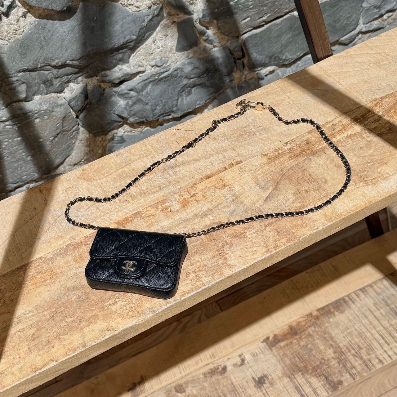 Chanel Chanel 2021 Black Caviar Mini Chain Belt Bag Size ONE SIZE - 16 Thumbnail
