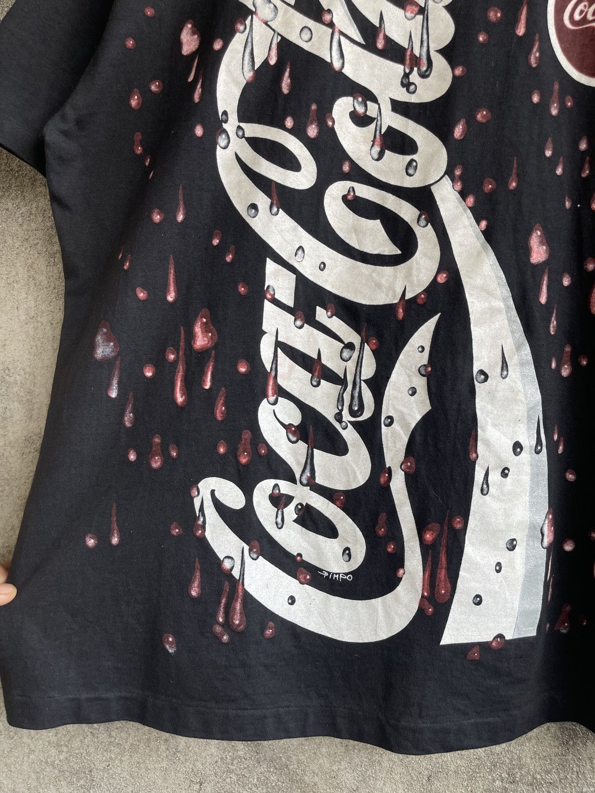 Coca Cola Vintage 90s Thrashed🔥COCA COLA✖️WOODSTOCK🔥AOP Distressed Tee Size US L / EU 52-54 / 3 - 12 Thumbnail