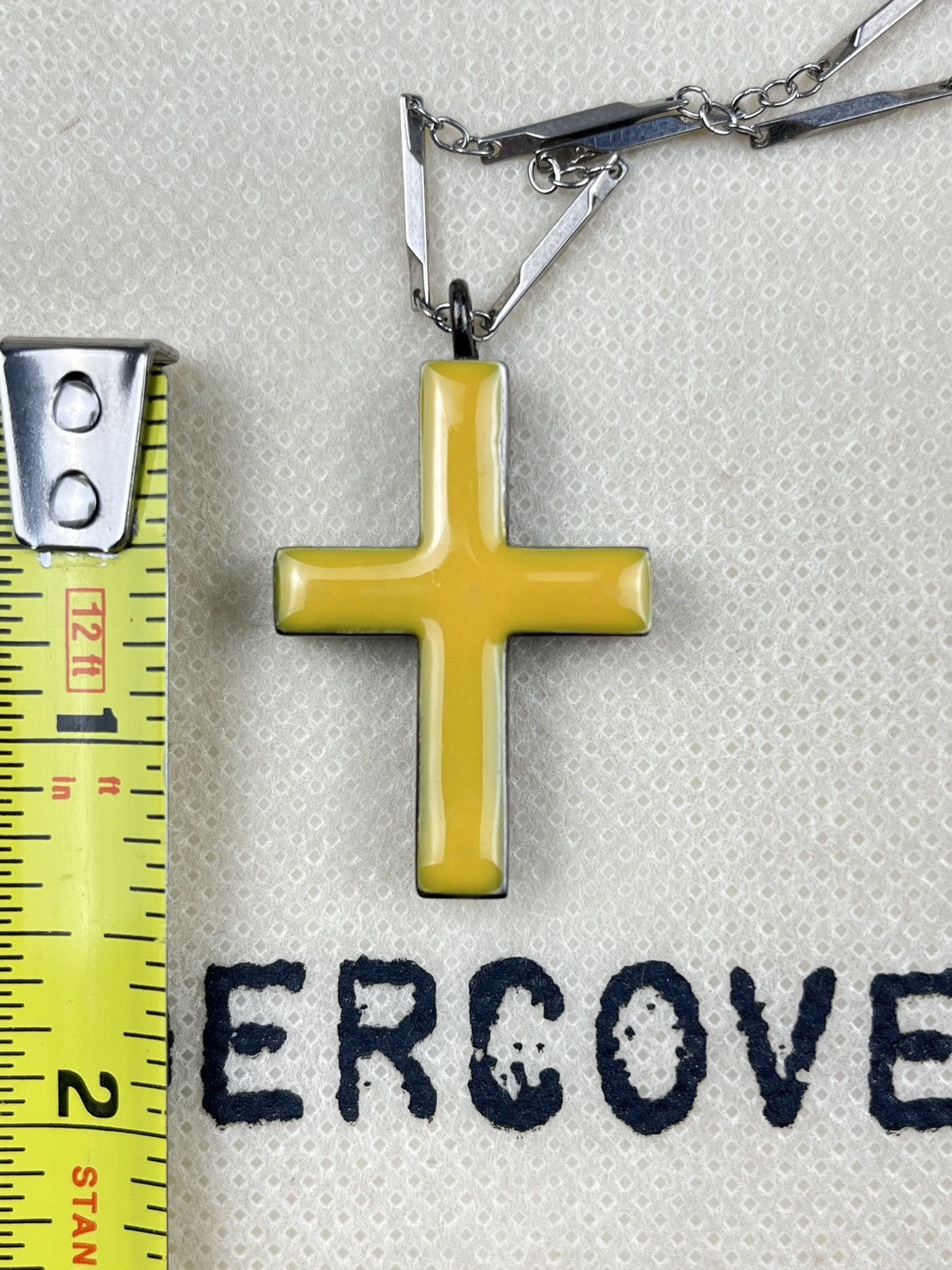 Undercover AW97 Undercover Cloisonne Cross Necklace Pendant Yellow Leaf Size ONE SIZE - 3 Thumbnail