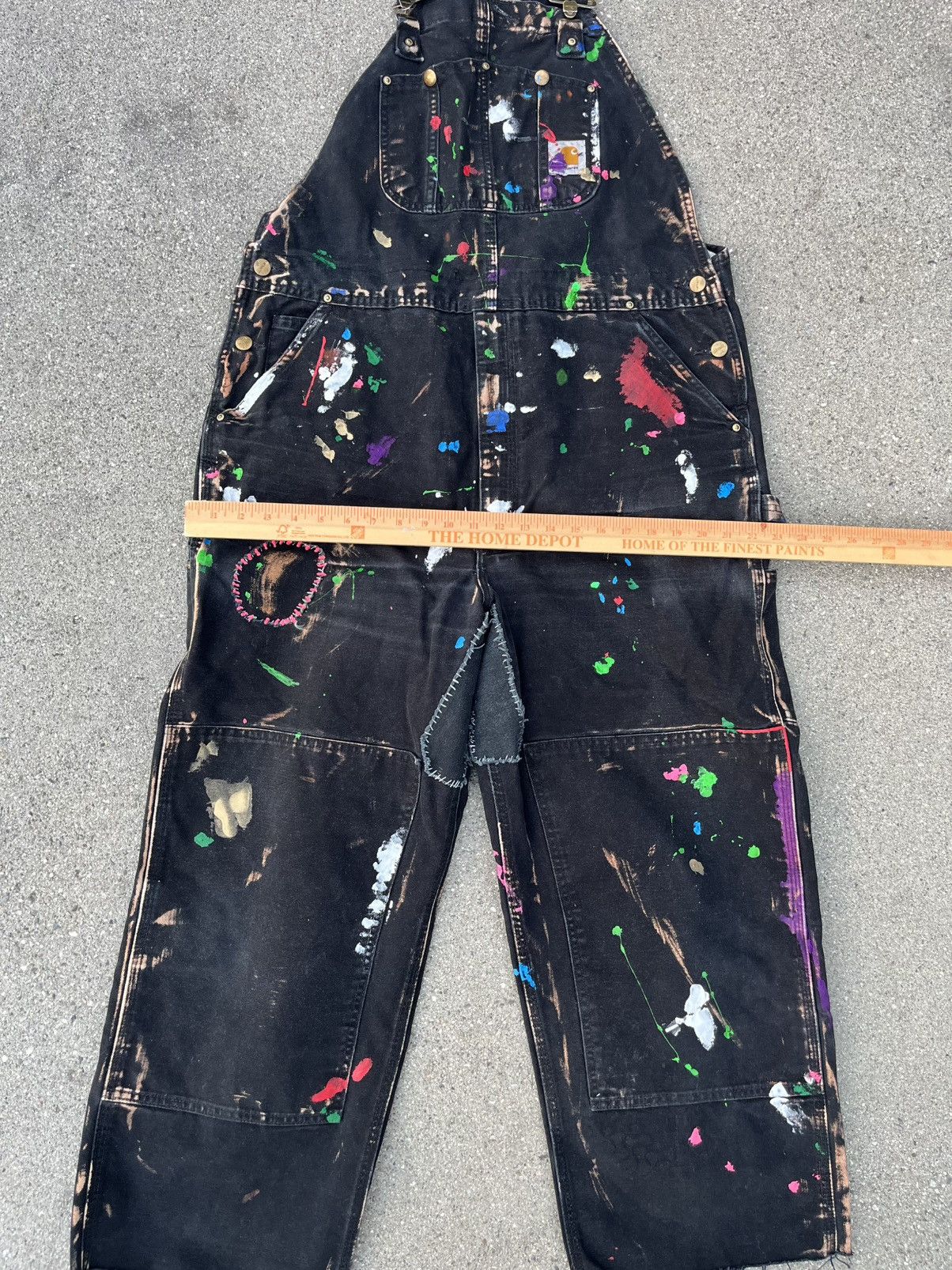 Carhartt × Vintage Custom Carhartt RO1 Overall Distressed Thrashed Patchwork Size US 42 / EU 58 - 4 Thumbnail