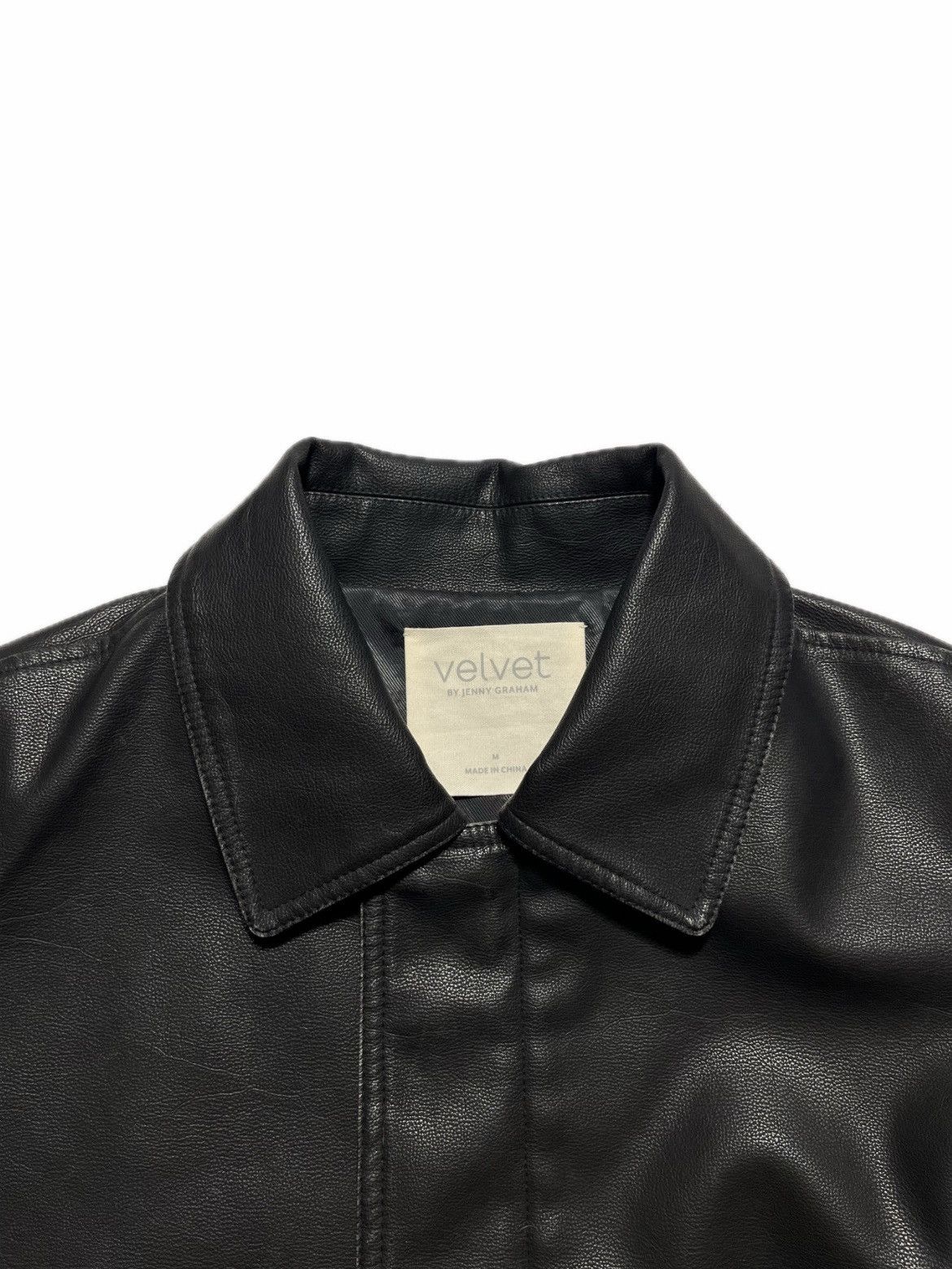 Velvet Vintage leather jacket boxy fit Velvet by Jenny Graham Size M / US 6-8 / IT 42-44 - 6 Thumbnail