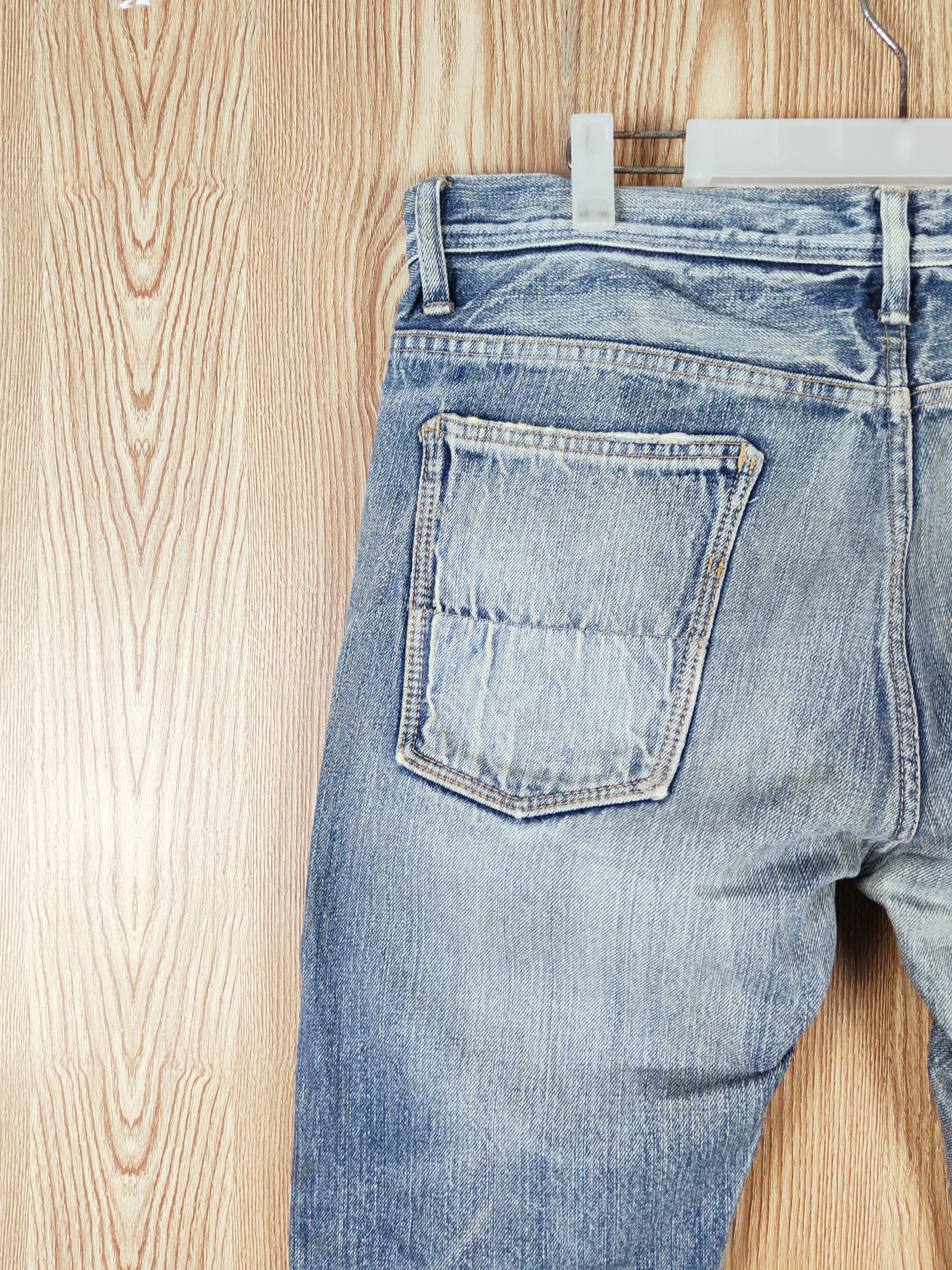 Japanese Brand Denim Craft Blue Distressed Ripped Jeans #W218 Size US 34 / EU 50 - 9 Thumbnail