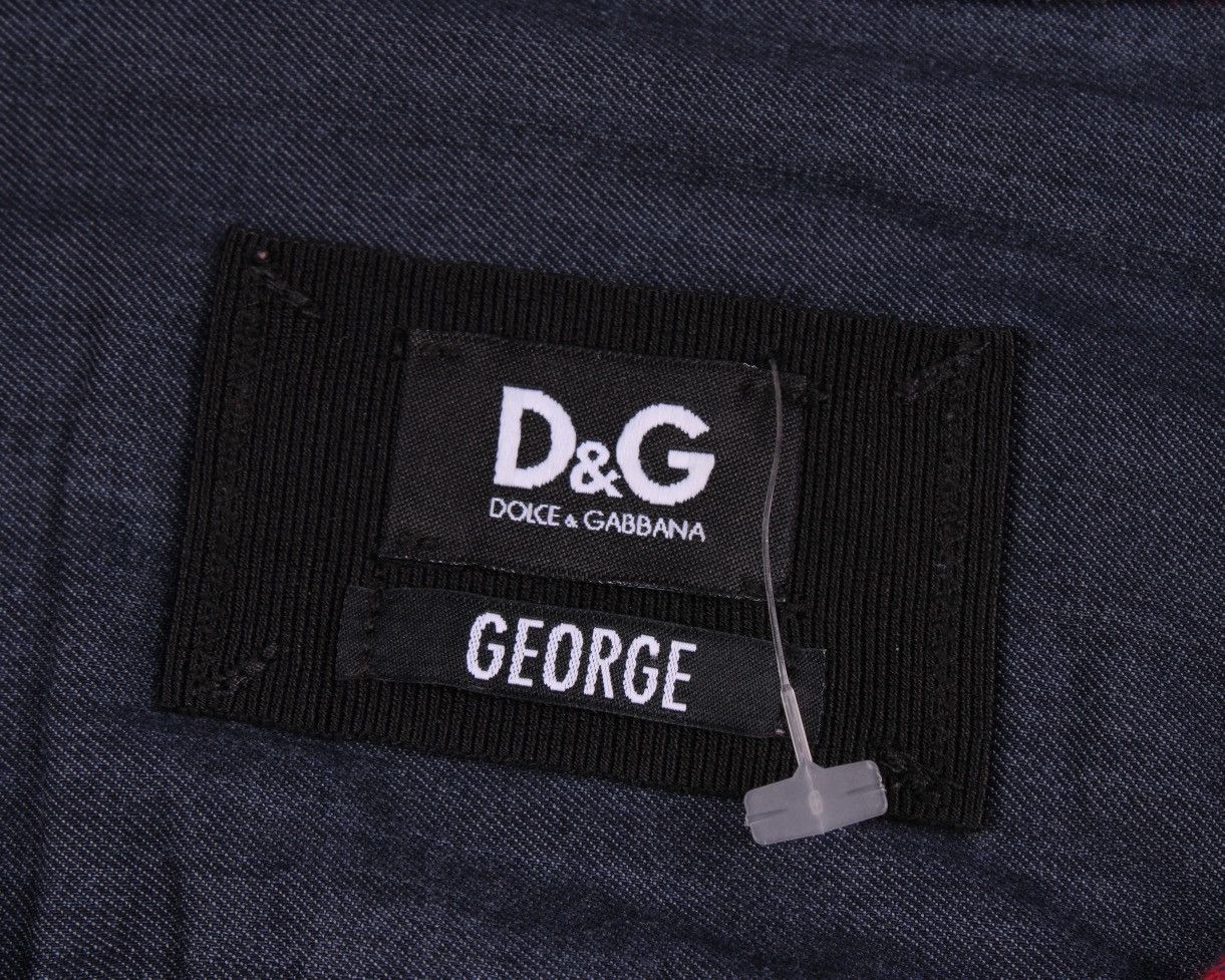 Designer × Dolce & Gabbana Dolce & Gabbana George Plaid Red Long Sleeve Button Shirt Size US L / EU 52-54 / 3 - 17 Thumbnail