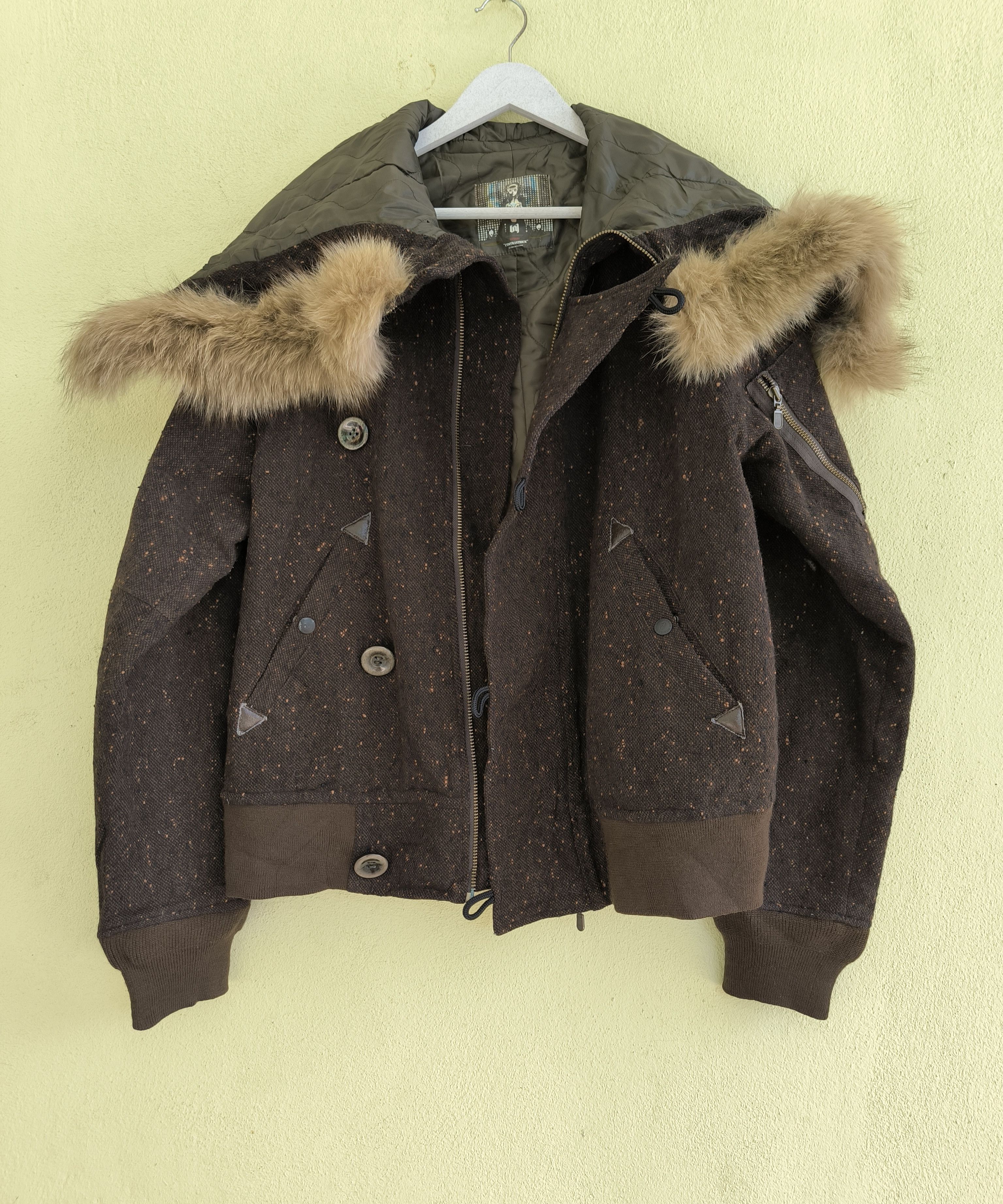 BAL BAL fur capsule zip hoodie wool jacket Size US M / EU 48-50 / 2 - 1 Thumbnail