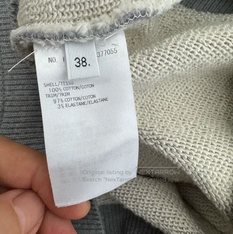 Thom Browne Thom Browne Grey Knit Patchwork Crewneck Sweater Size XS / US 0-2 / IT 36-38 - 4 Thumbnail