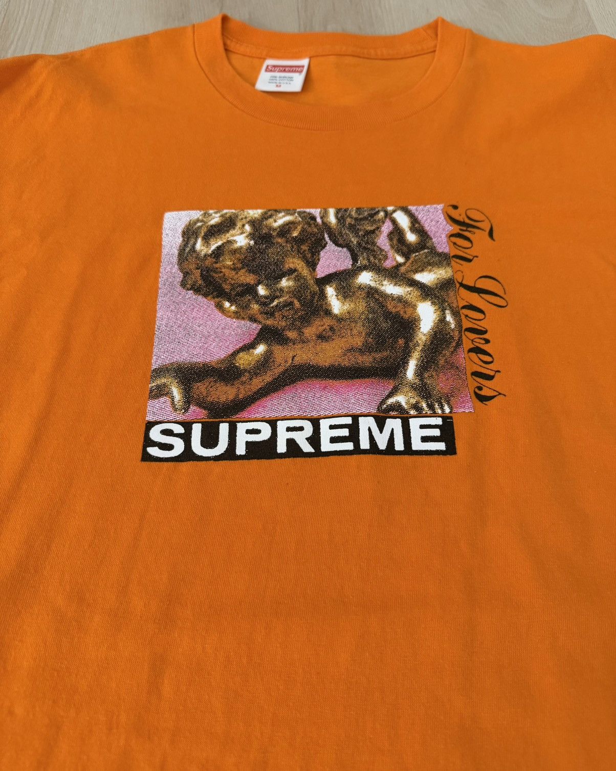 Supreme Supreme FW20 Lovers Tee Orange Size US M / EU 48-50 / 2 - 2 Thumbnail