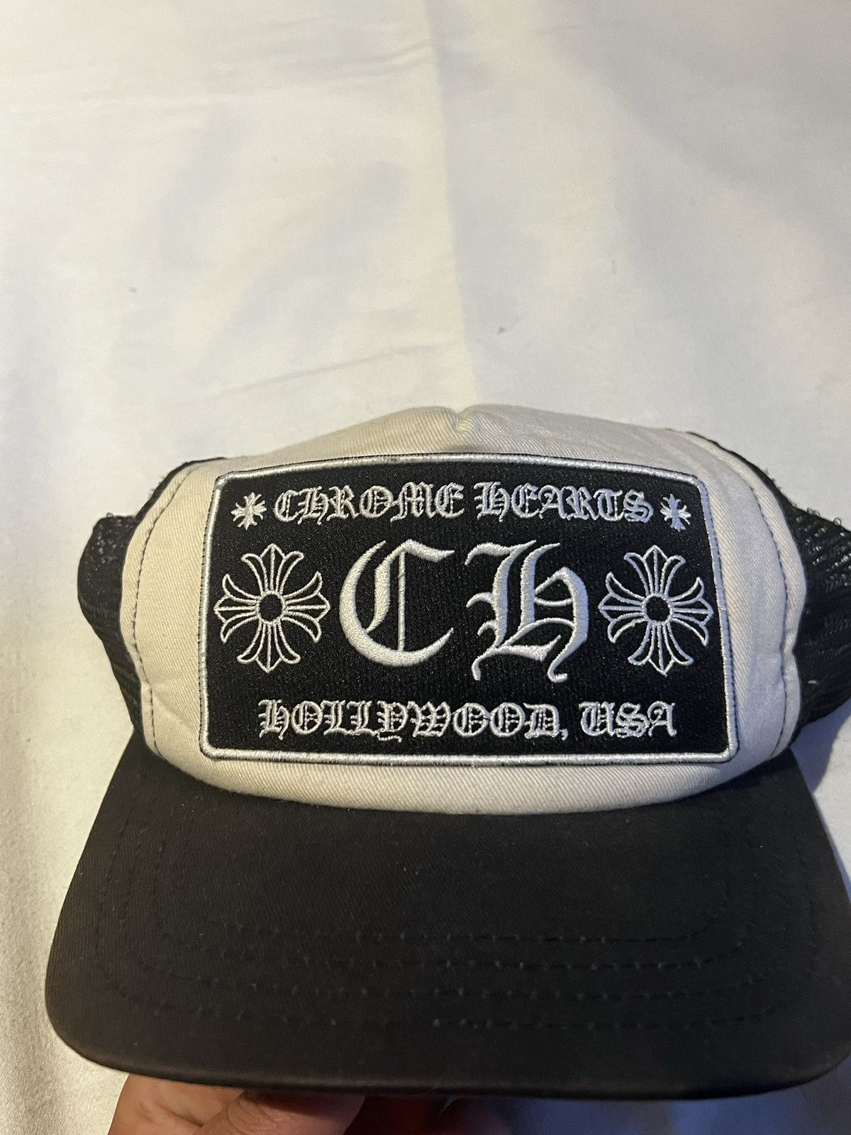 Chrome Hearts Chrome Hearts CH Logo Trucker Hat Size ONE SIZE - 7 Thumbnail