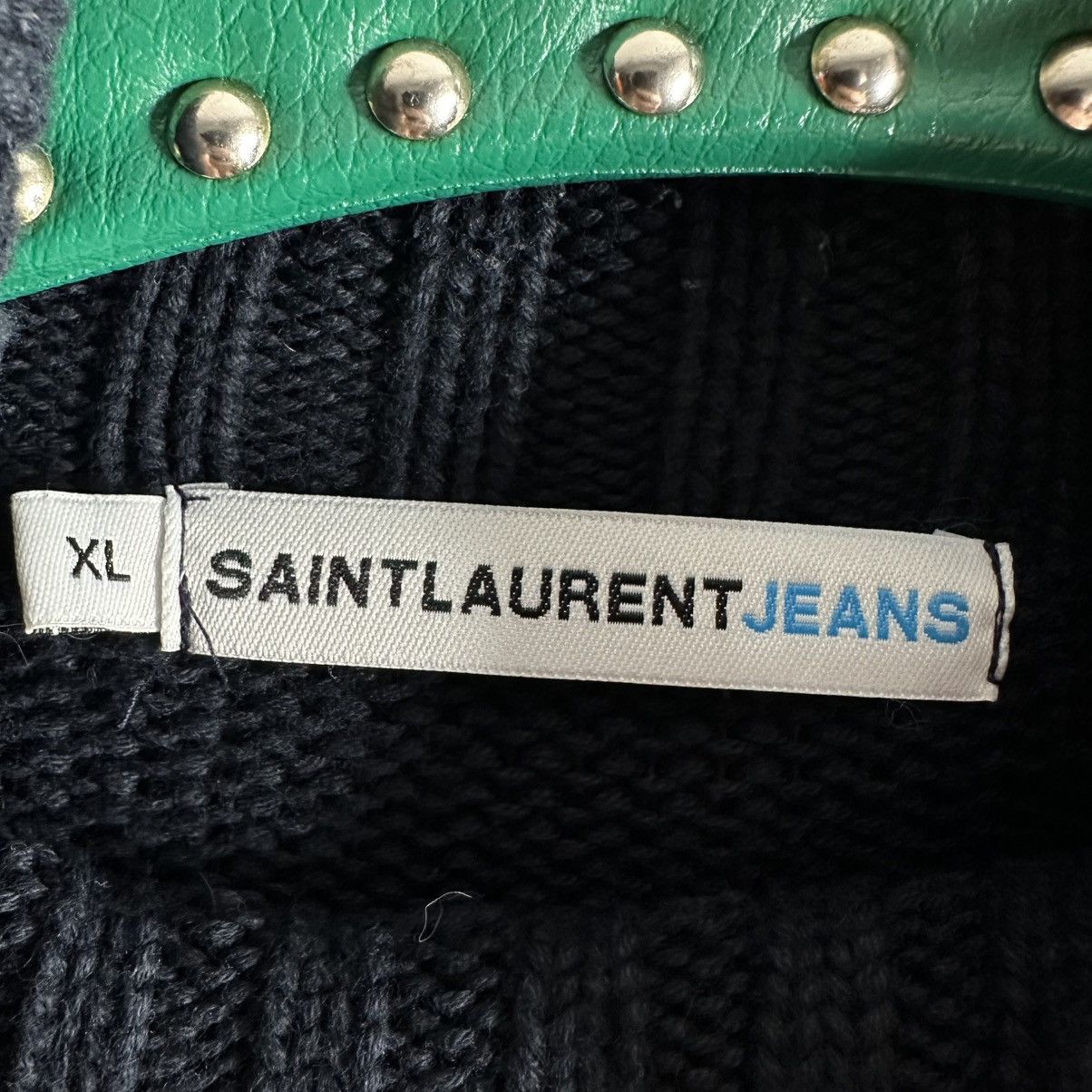 Saint Laurent Paris YSL Saint Laurent Jeans Vintage Sweater Exclusive Rare Paris Size US XL / EU 56 / 4 - 5 Thumbnail