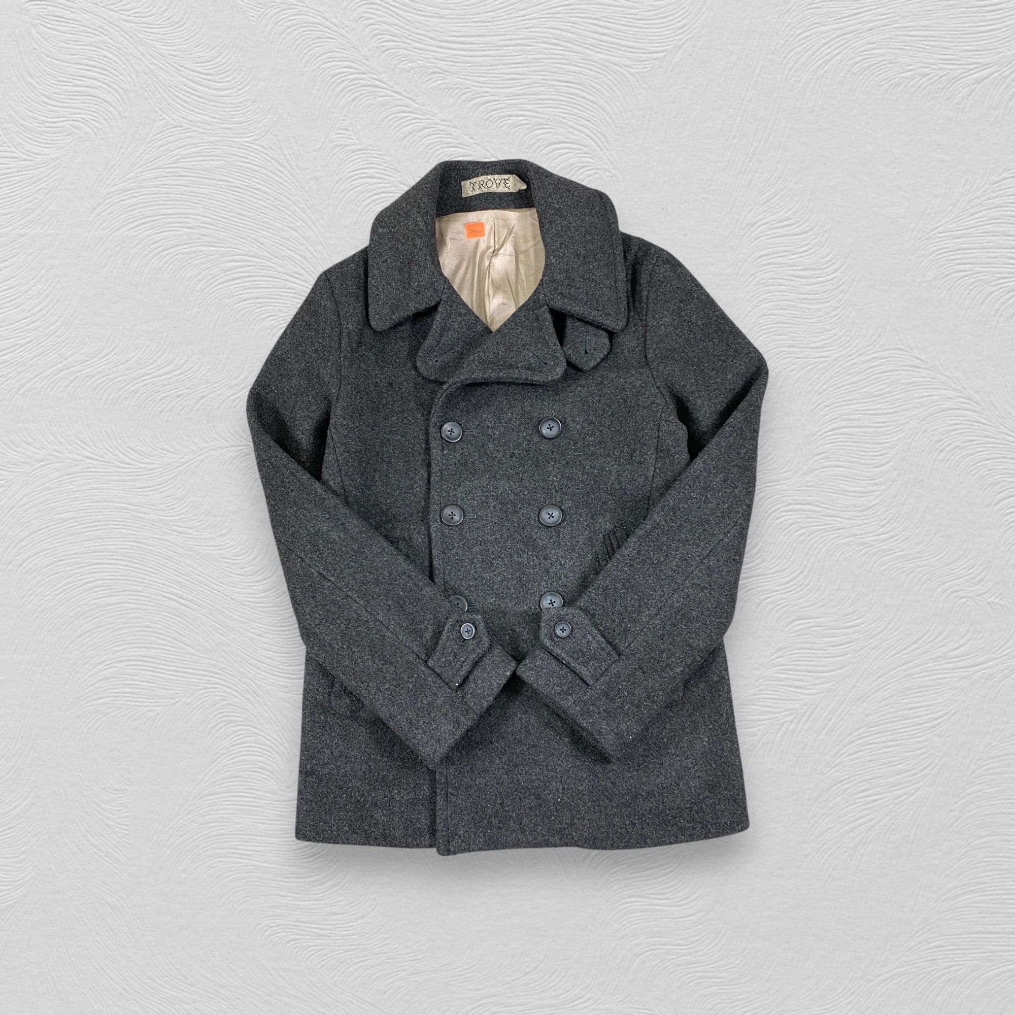 If Six Was Nine Vintage Trove Wool Peacoat Jacket- J453 Size US S / EU 44-46 / 1 - 4 Thumbnail