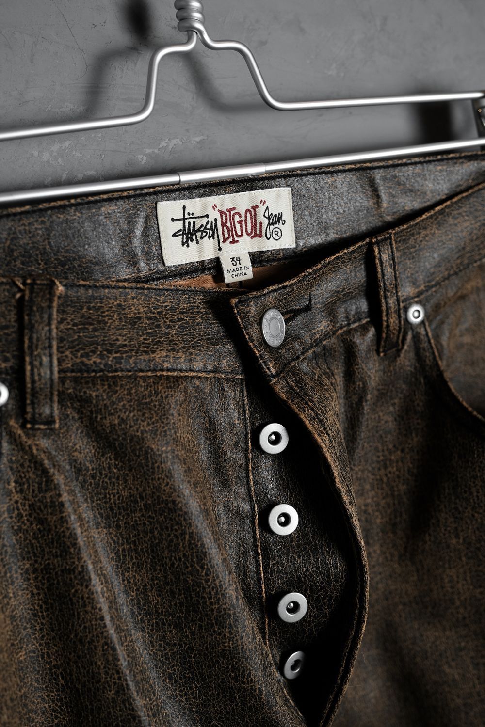 Stussy STUSSY BIG OL’ Coated Cotton Trousers Size US 37 - 3 Thumbnail