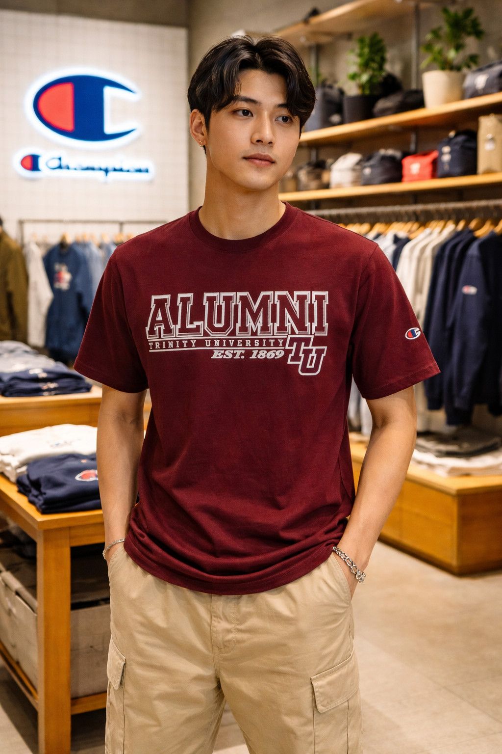 Champion Champion Trinity University Texas Tee Shirt ( M ) Size US M / EU 48-50 / 2 - 4 Thumbnail