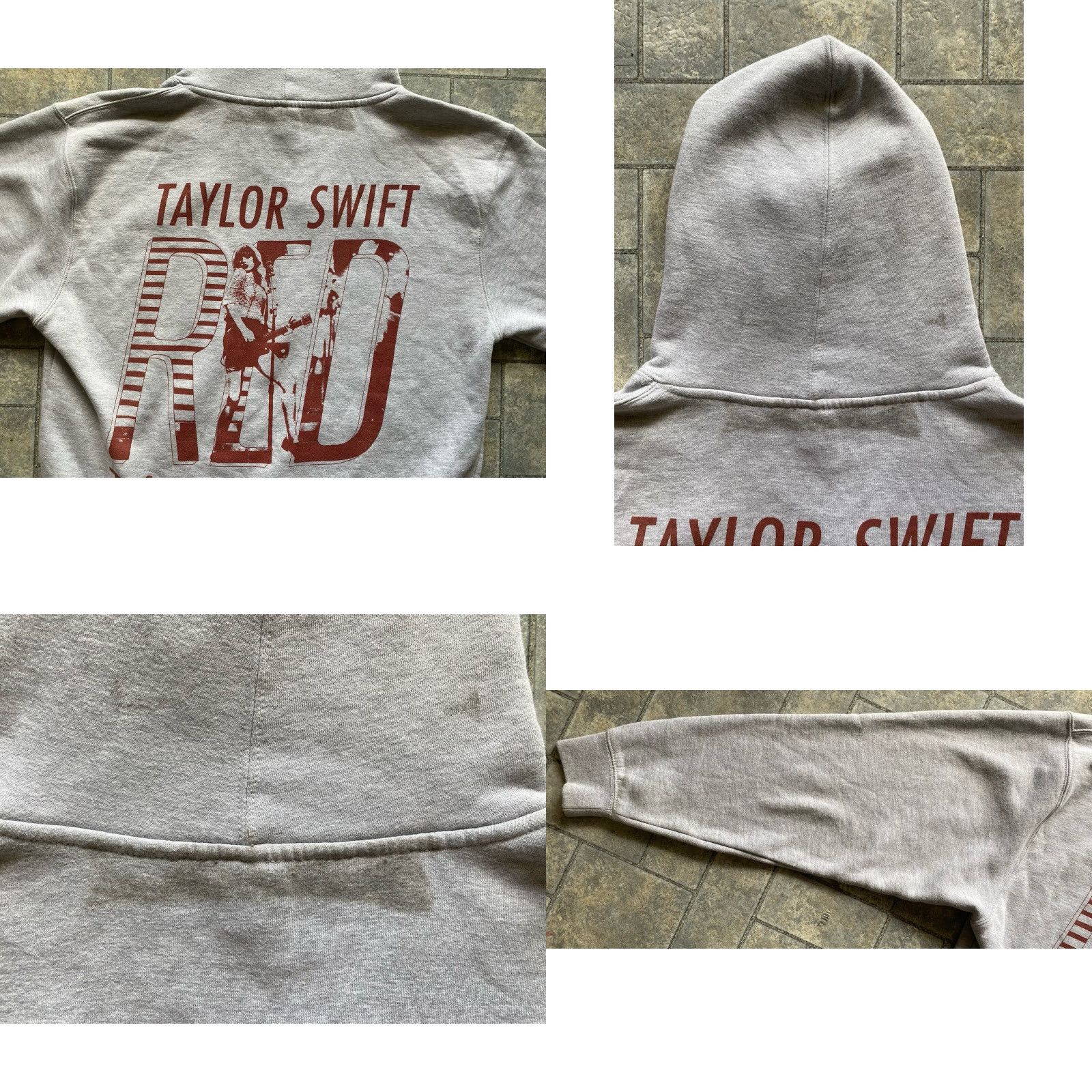 Vintage Taylor Swift Pullover Hoodie Men L Gray Taylor Swift Red Taylor’s Version Gray Mens Hoodies Size US L / EU 52-54 / 3 - 10 Thumbnail