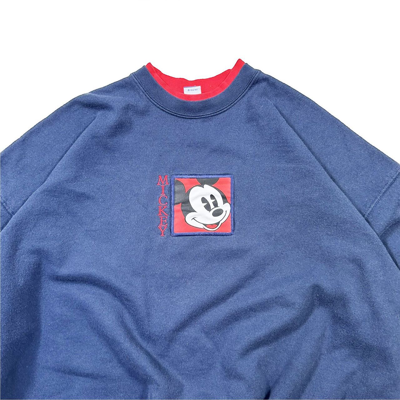 Vintage Vintage 90s Mickey Mouse Embroidered Patch Sweater Size US XL / EU 56 / 4 - 2 Thumbnail