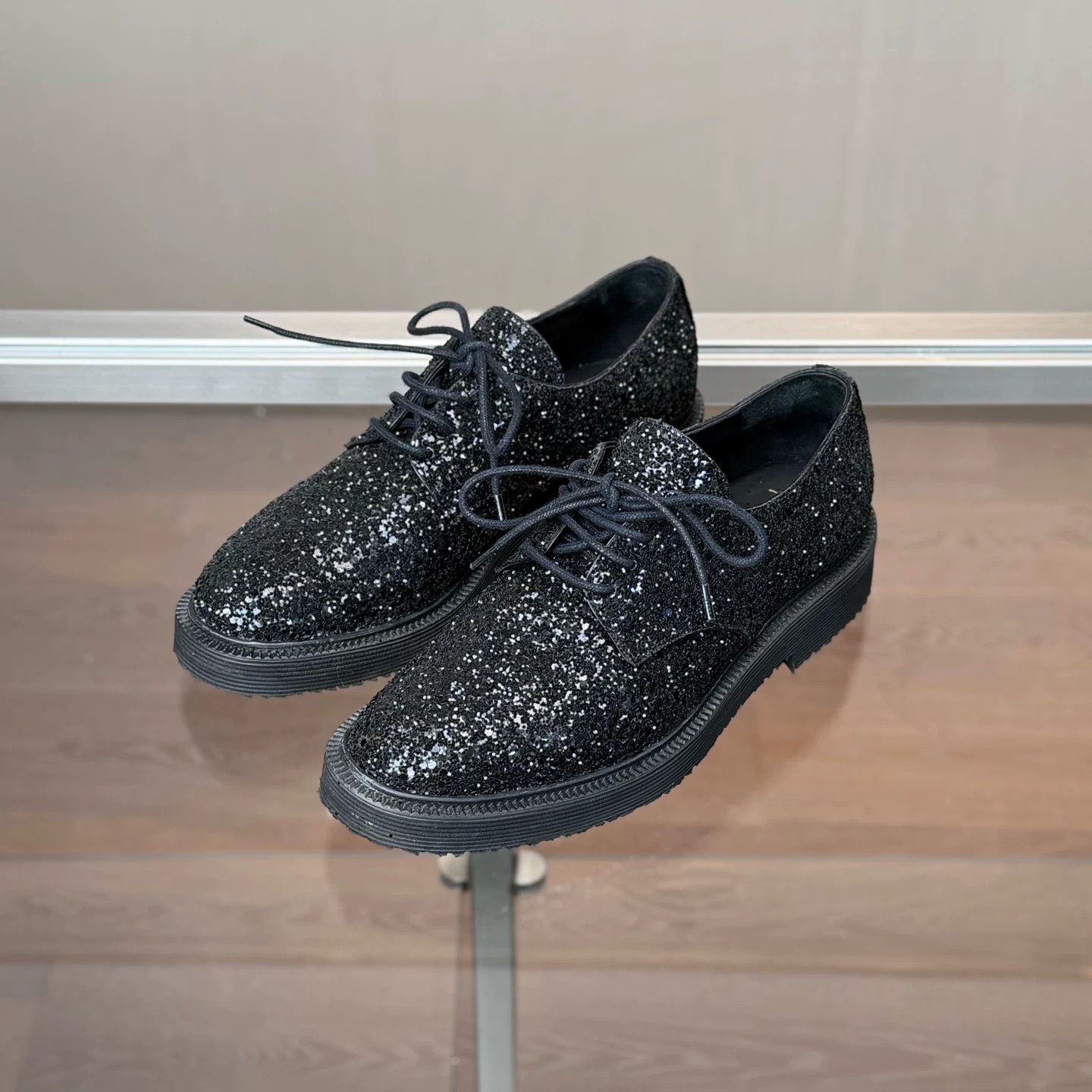Giuseppe Zanotti Giuseppe Zanotti GZ X GD Sequin Derby Shoes Size US 6.5 / EU 39-40 - 1 Thumbnail