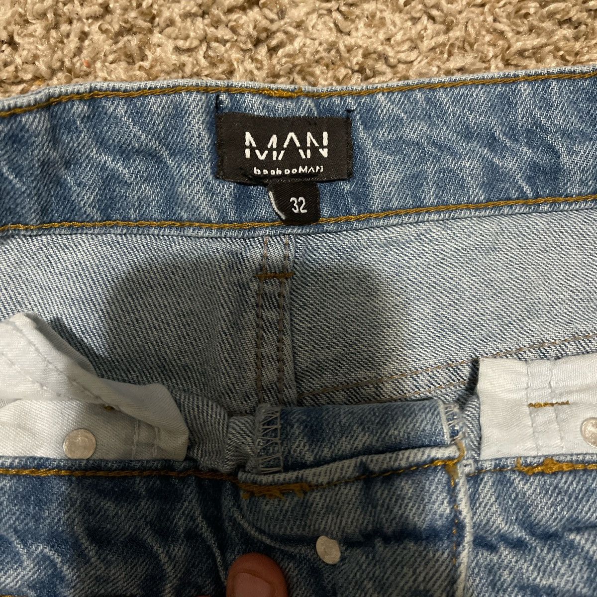 Vintage Boohooman Baggy Blue Jeans Size US 32 / EU 48 - 4 Thumbnail
