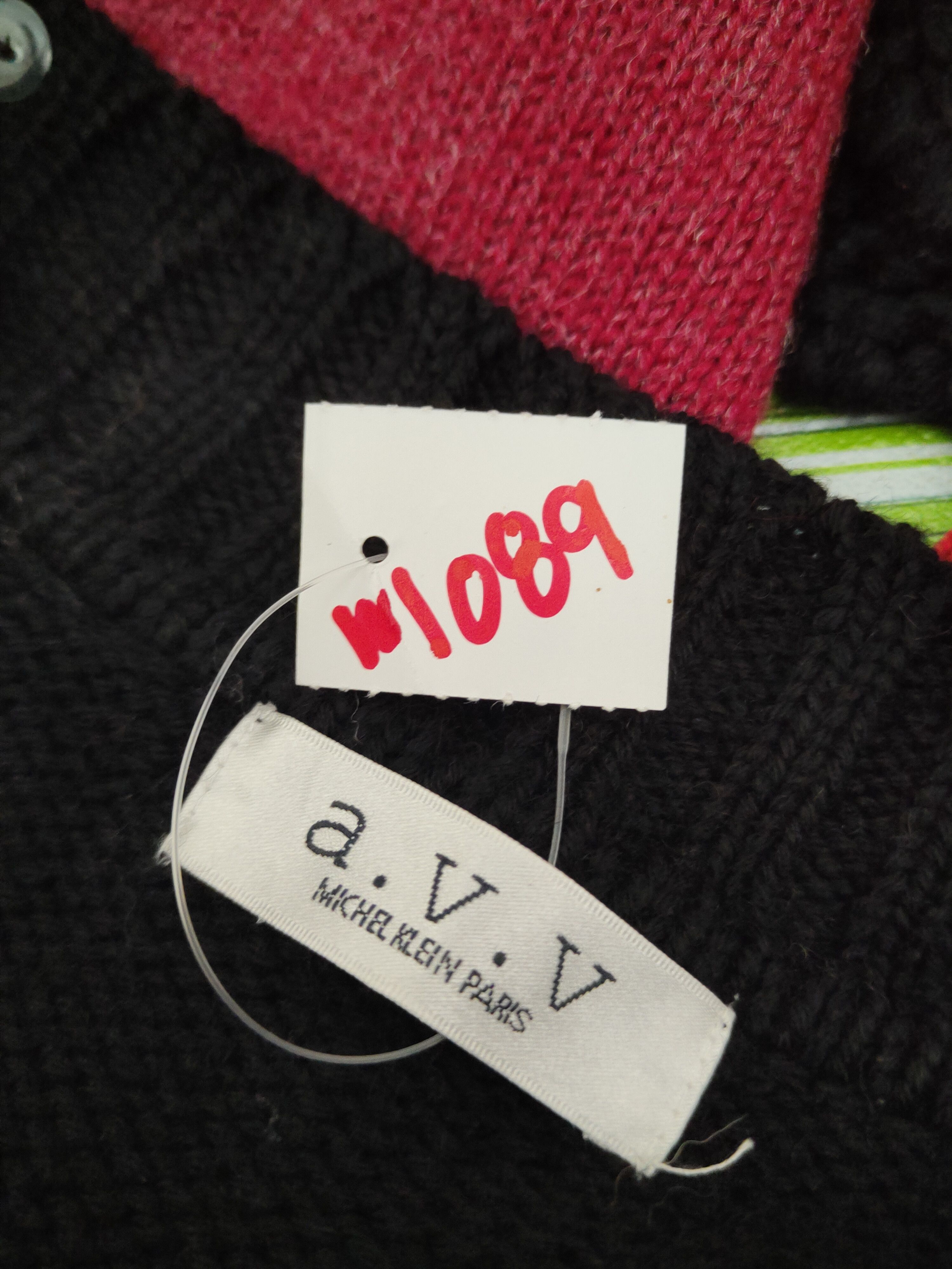 Homespun Knitwear × Japanese Brand × Michel Klein A.v.v Michel Klein Black Knitwear Cardigan #W1089 Size M / US 6-8 / IT 42-44 - 11 Thumbnail