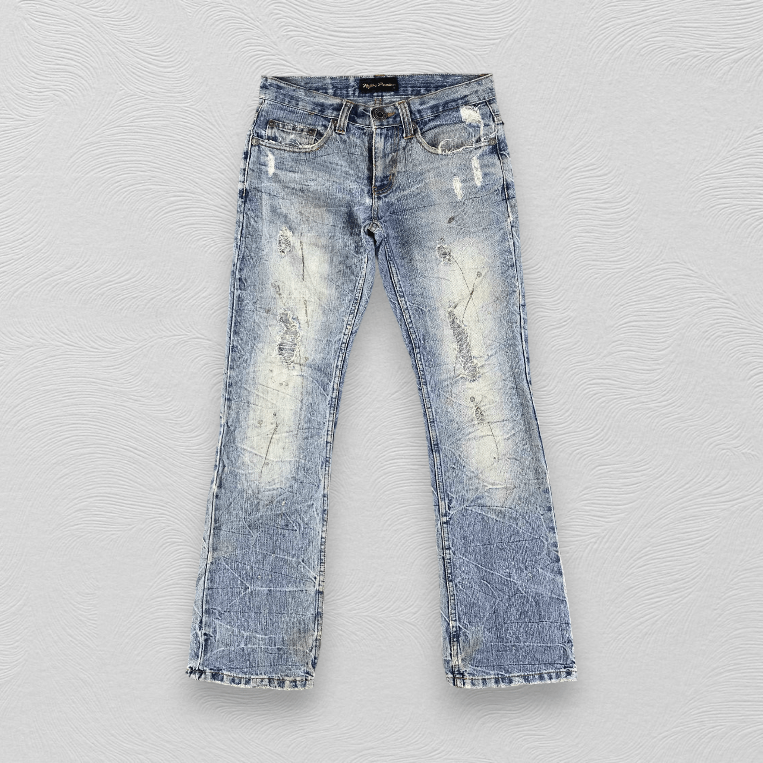 Japanese Brand Japanese Brand Nylous Clothing Jeans Distressed Denim KJ1805 Size US 30 / EU 46 - 1 Thumbnail