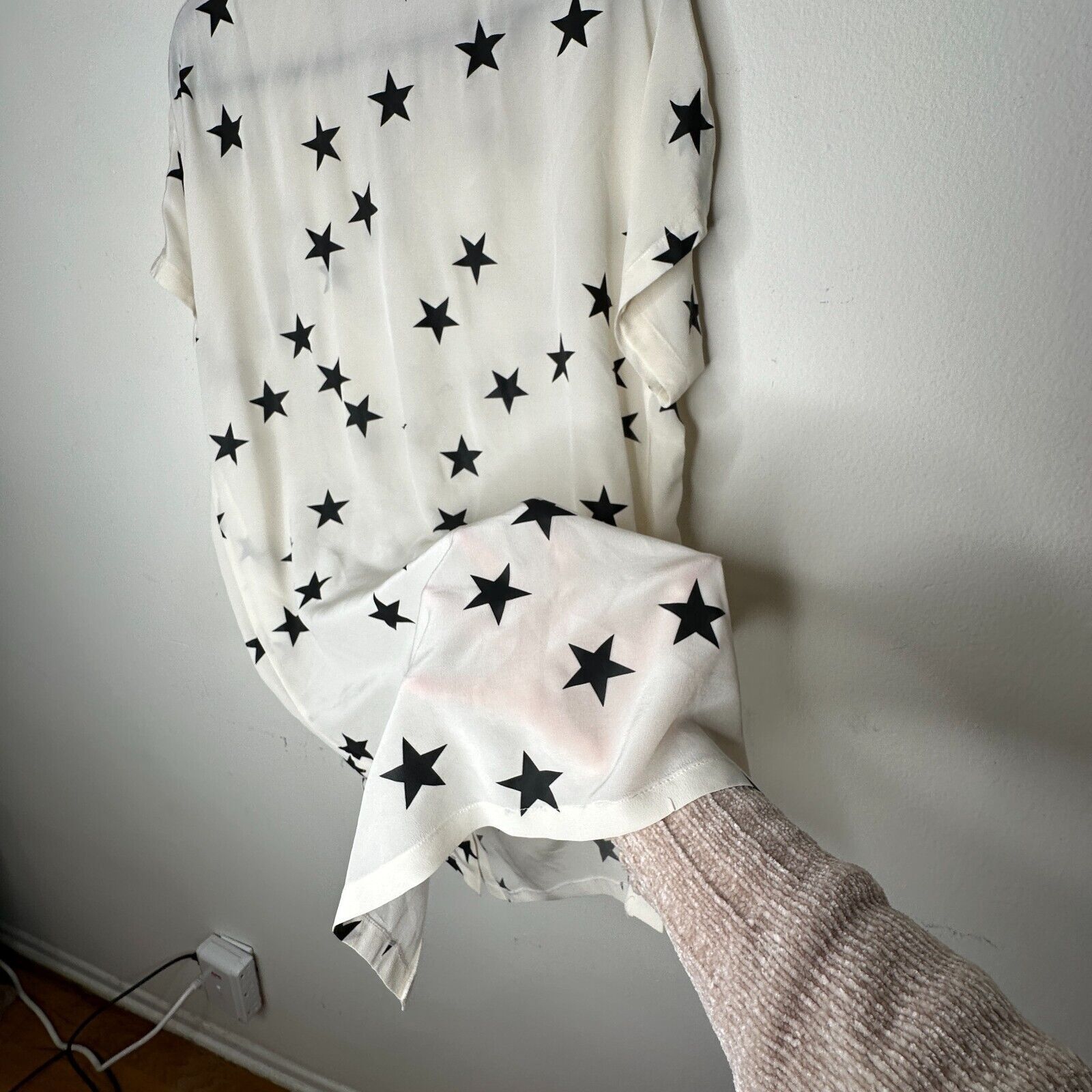 Other Ninivah Khomo Cream Black Star Button Short Sleeve Tunic OS Size XL / US 12-14 / IT 48-50 - 6 Thumbnail