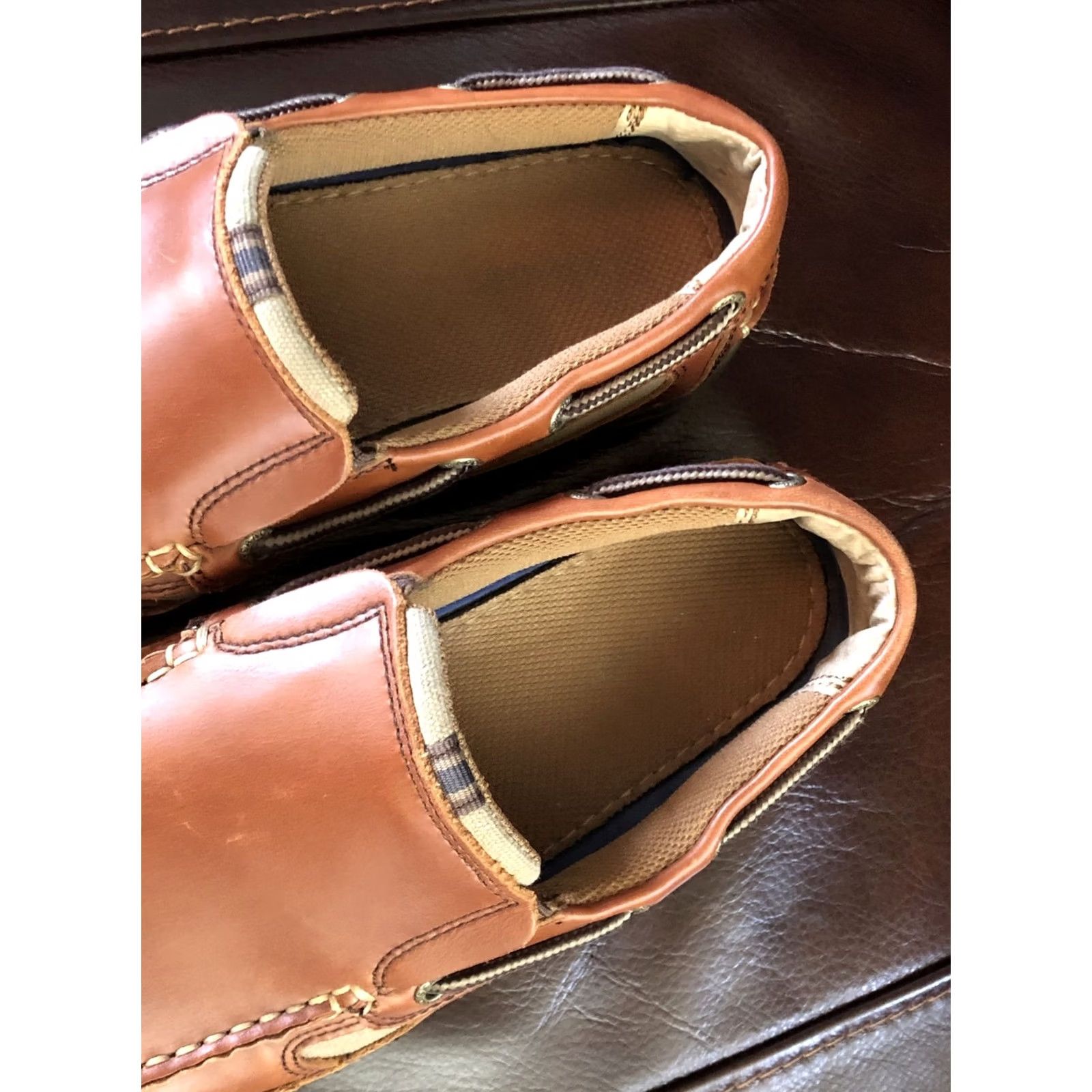 Sebago Men's Sebago Southport Slip On Loafers SIZE 8 M Leather Brown Casual Workwear Size US 8 / EU 41 - 7 Thumbnail