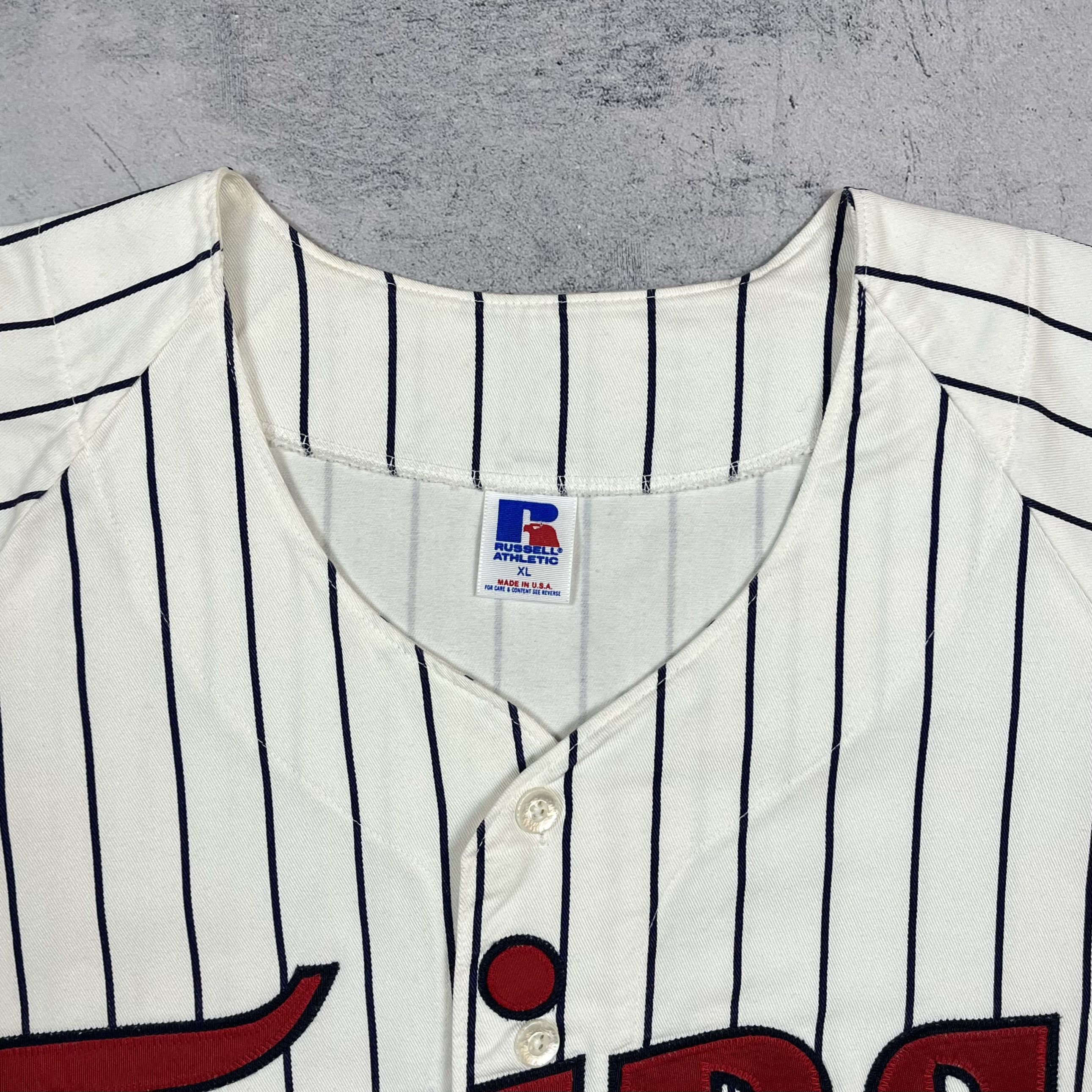 Russell Athletic Vintage MLB Minnesota Twins Big Logo Jersey Shirt 90’s Size US XL / EU 56 / 4 - 9 Thumbnail