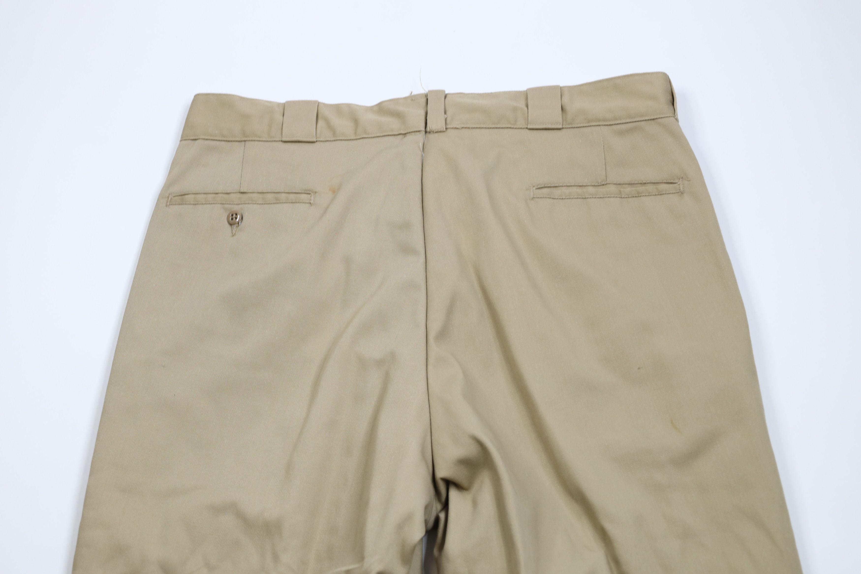 L.L. Bean × Vintage Vintage 70s LL Bean Lined Wide Leg Work Pants Beige USA Size US 36 / EU 52 - 12 Thumbnail