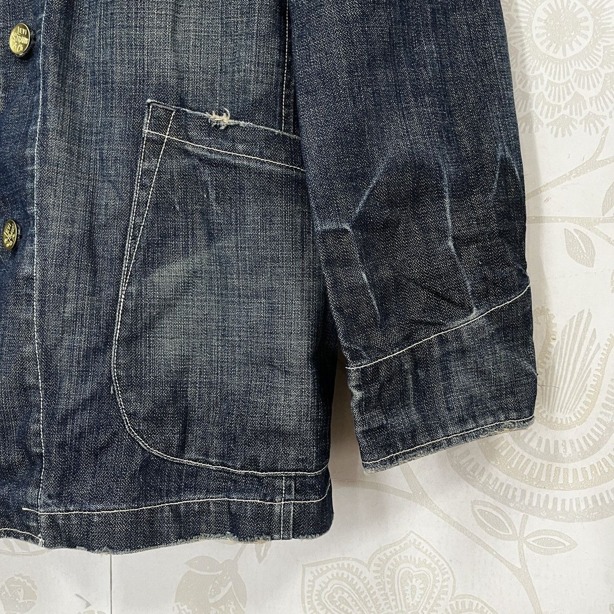 Levi's × Levi's Made & Crafted × Vintage Levis Redloop Chore Jacket Hidden Rivet Buttons Size US L / EU 52-54 / 3 - 9 Thumbnail