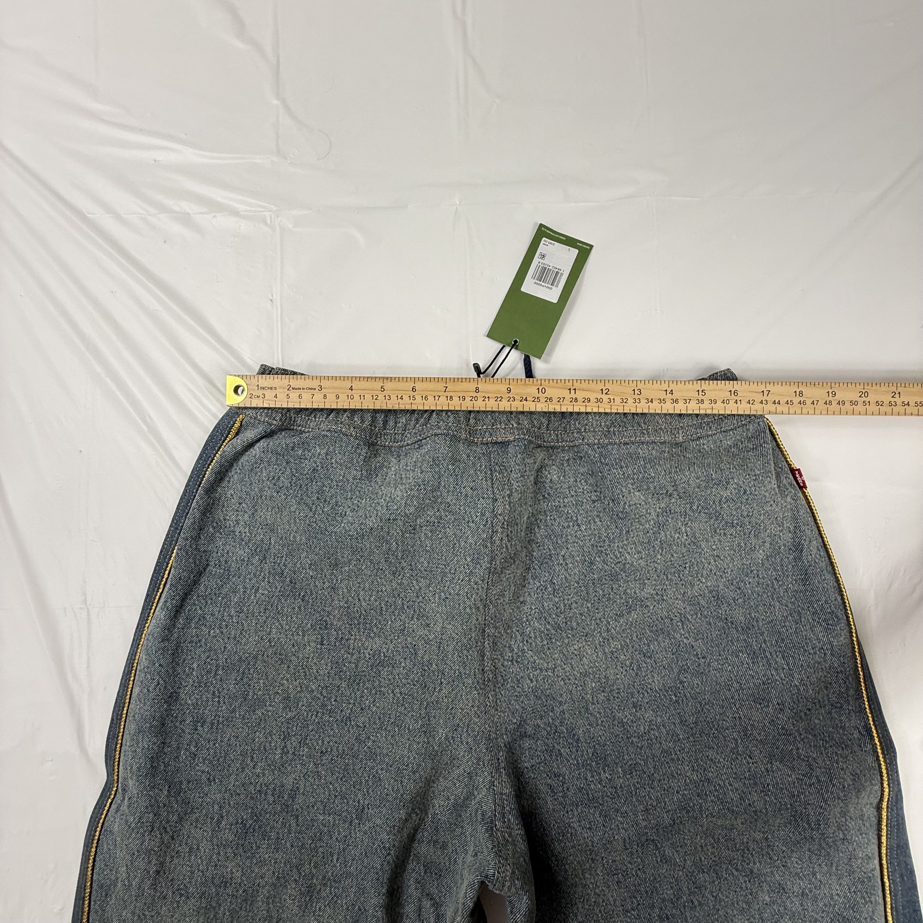 DENIM TEARS × Levi's Levis x Denim Tears ADG Track Pants Grey Indigo Side Stripe Size US 34 / EU 50 - 7 Thumbnail