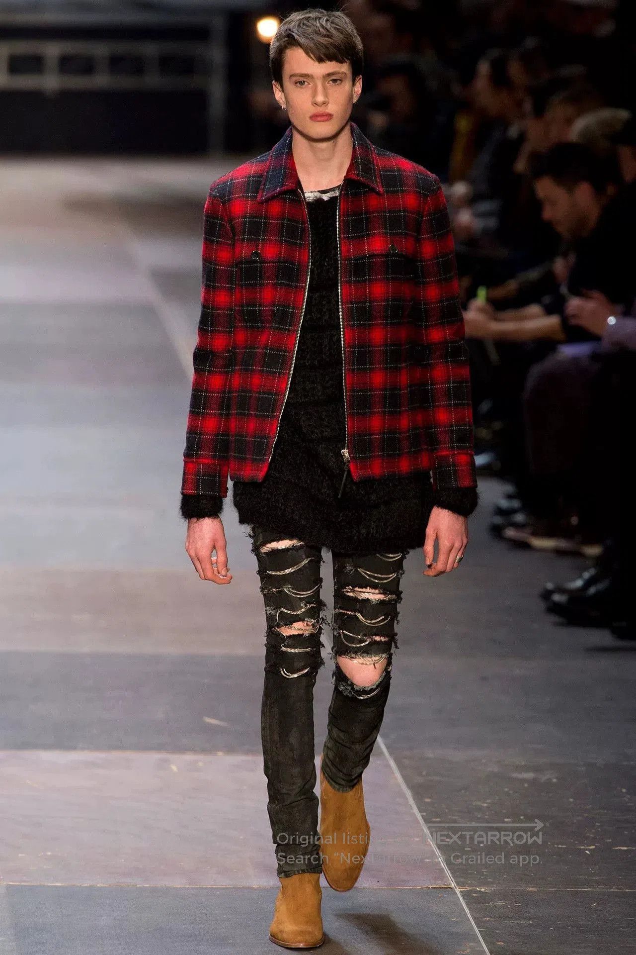 Saint Laurent Paris Saint Laurent Black Warrior Knit Sweater. Size XXS / US 00 / IT 34 - 6 Thumbnail