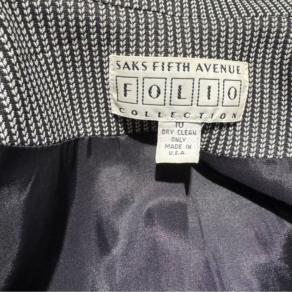 Saks Fifth Avenue Saks Fifth Avenue Folio Collection Blazer Size 10 Size L / US 10 / IT 46 - 7 Thumbnail