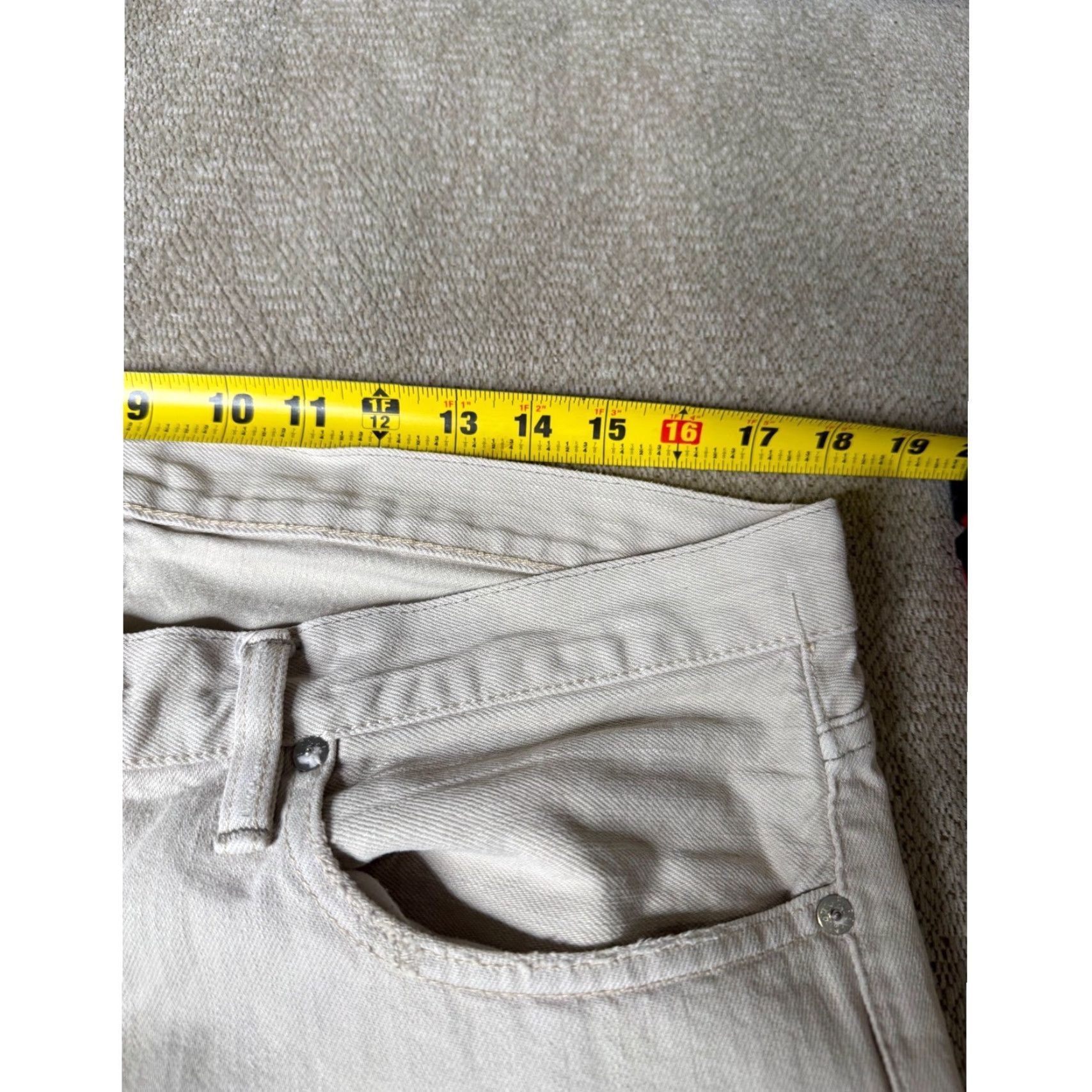 Polo Ralph Lauren Vtg Polo Ralph Lauren Jeans Slim Straight Hudson Bone Wash 34x30 Denim Men Beige Slim Straight Pocket Five Pocket Modern Ralph Lauren Jeans Mens Size US S / EU 44-46 / 1 - 6 Thumbnail