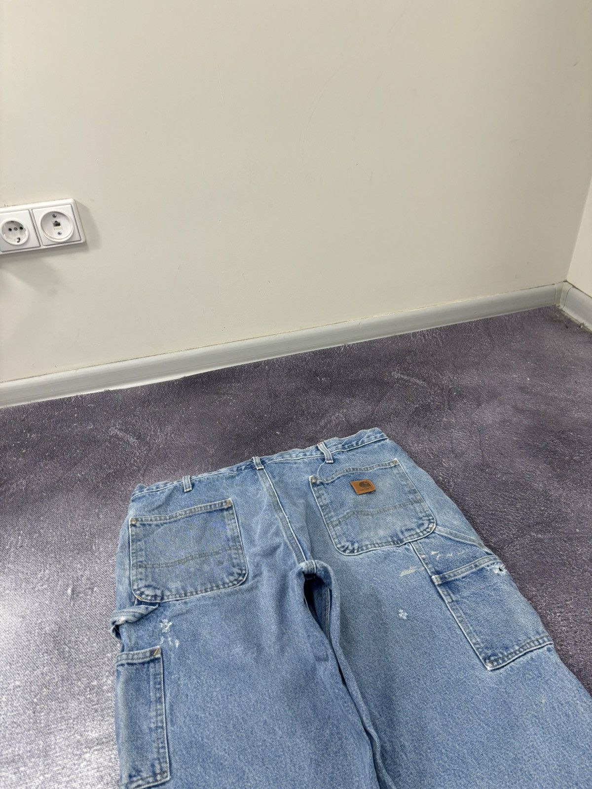 Carhartt Vintage 90s Carhartt USA Light Blue Denim Hype Baggy Jeans Size US 38 / EU 54 - 5 Thumbnail