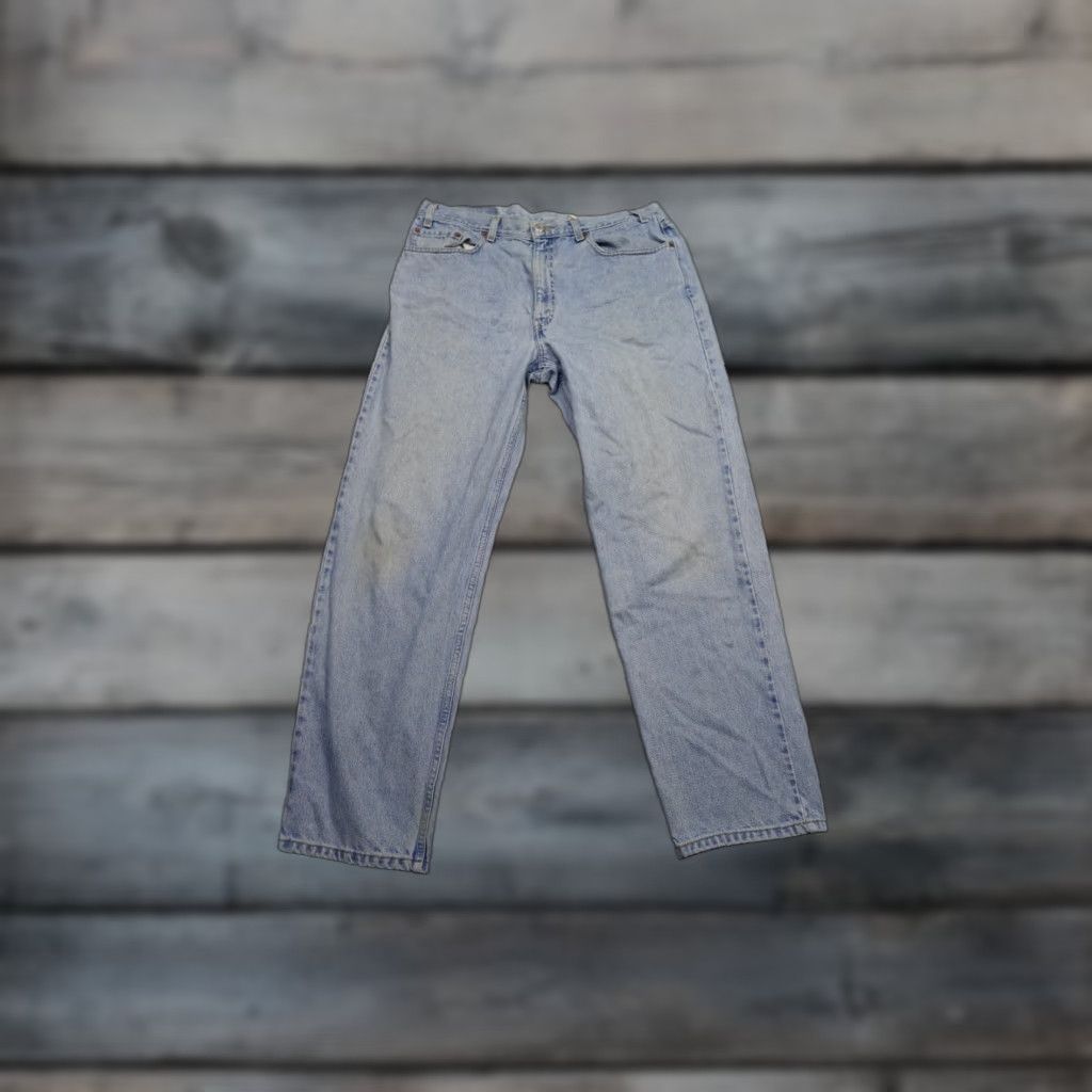 Levi's Levi's 550 Jeans Men 38x30 Blue Relaxed Fit Light Wash Denim Straight 5-Pocket Zipper Belt Loops Men's Jeans Size US 38 / EU 54 - 1 Thumbnail