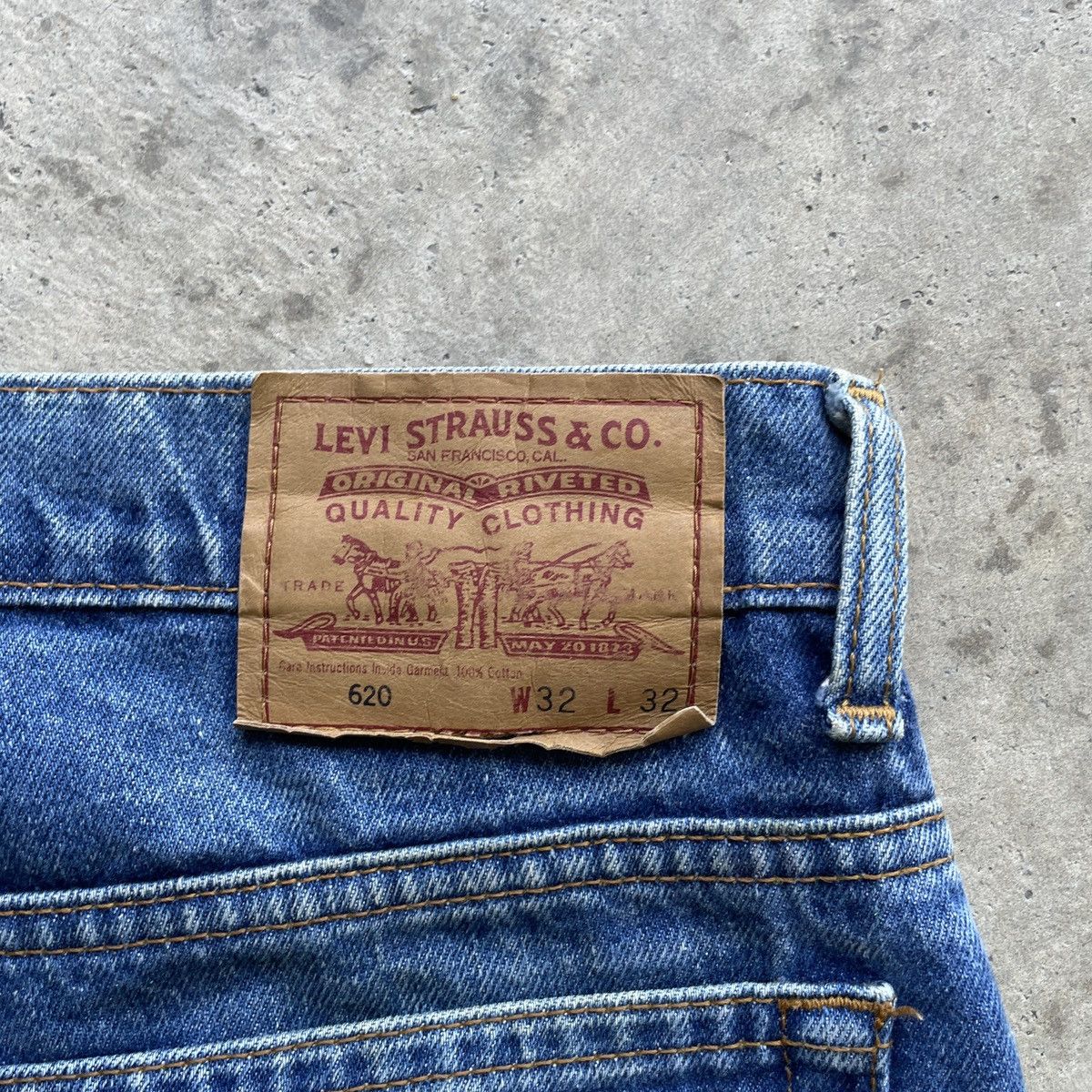 Levi's Vintage Clothing Vintage Levis 620 Faded Blue Jeans Denim Pants W31x29 Size US 31 - 9 Thumbnail