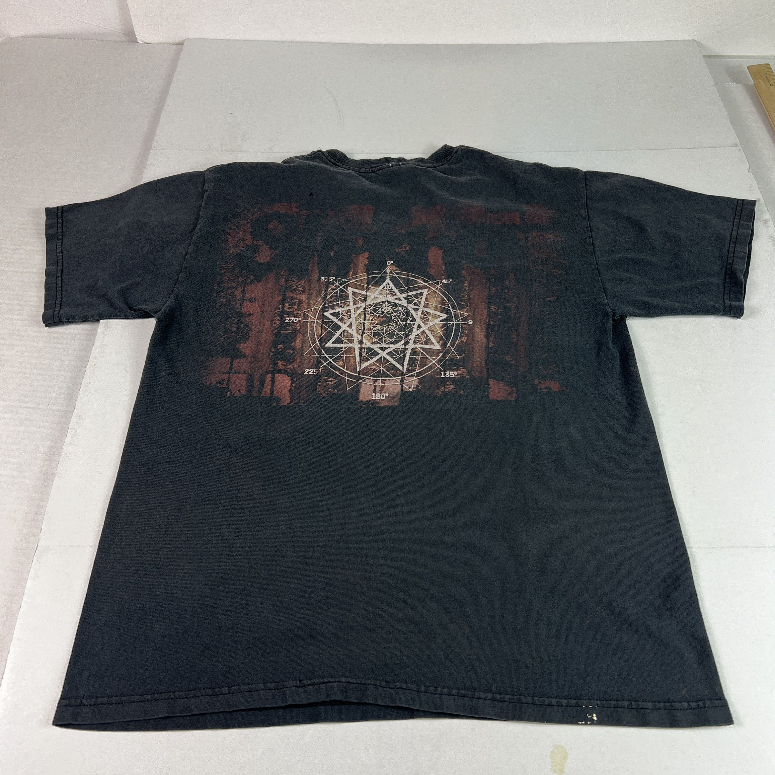 Hanes VTG 90s Slipknot Shave Mask Shirt Thrashed Metal Tee Tag M Size US M / EU 48-50 / 2 - 13 Thumbnail