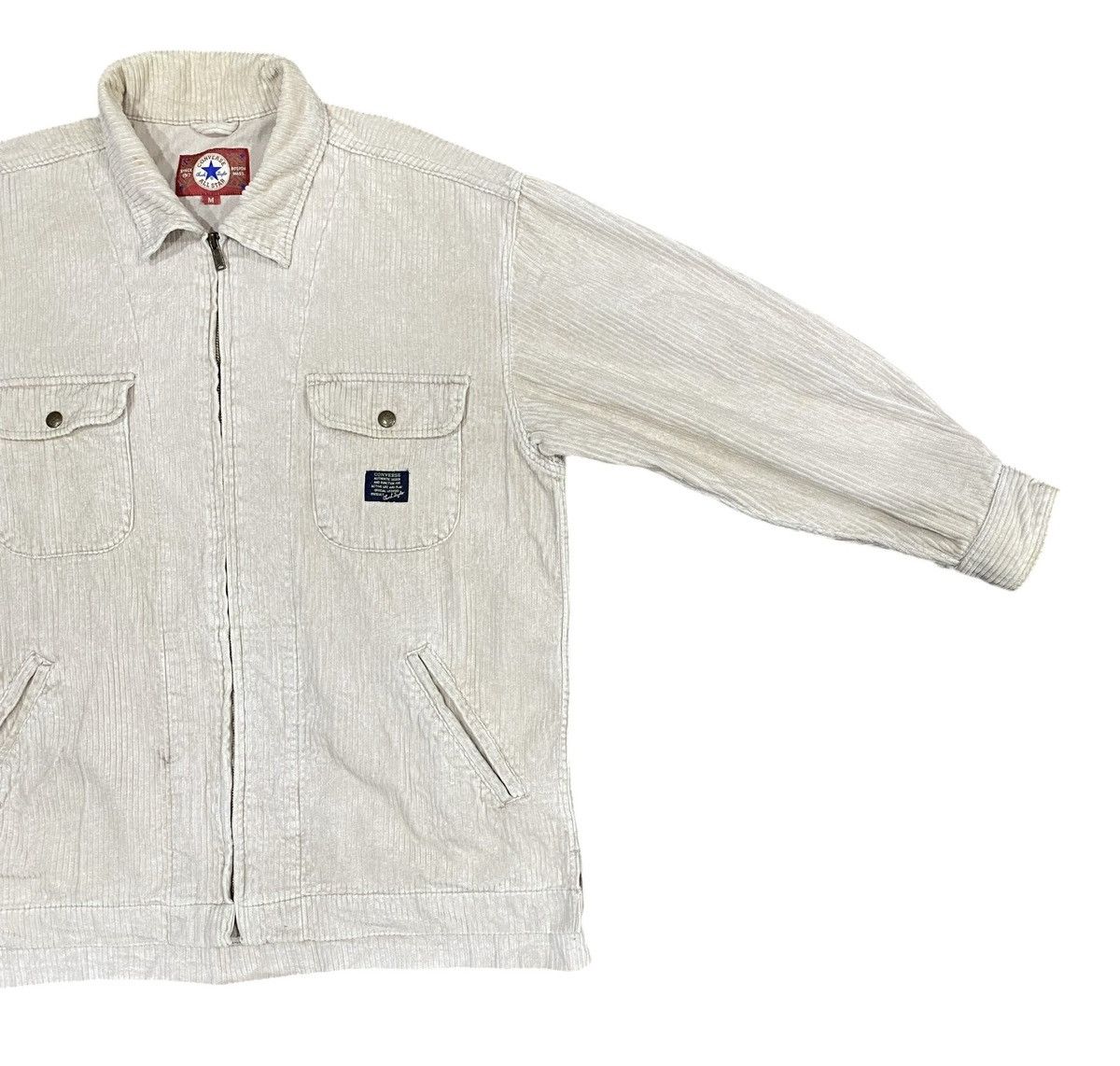 Converse × Vintage Vintage 90s CONVERSE ALL STAR Coudroy Zipper Jacket Size US M / EU 48-50 / 2 - 12 Thumbnail