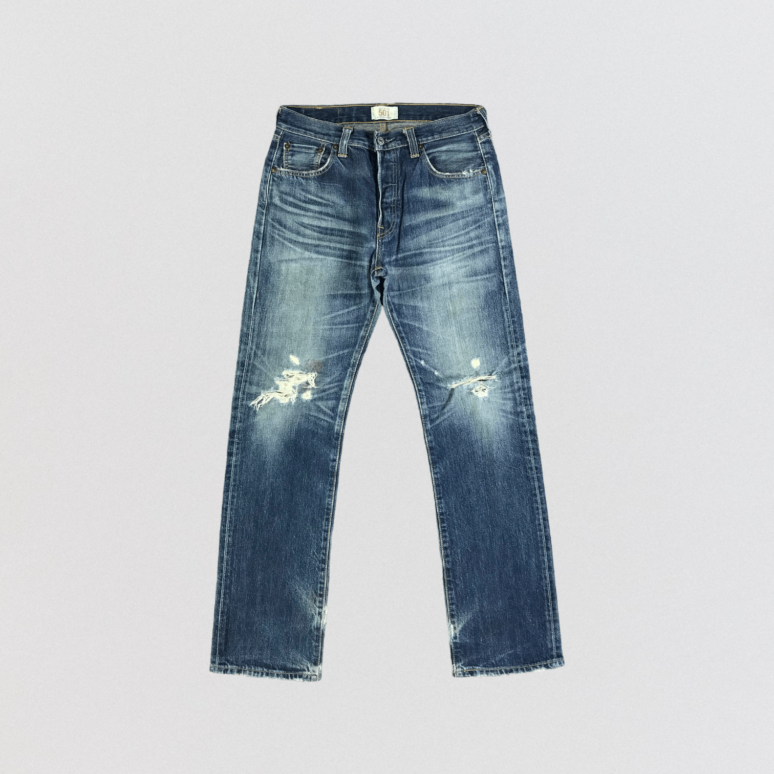 Levi's Vintage Blue Wash Levis 501 Jeans-JM3313 Size US 31 - 1 Thumbnail