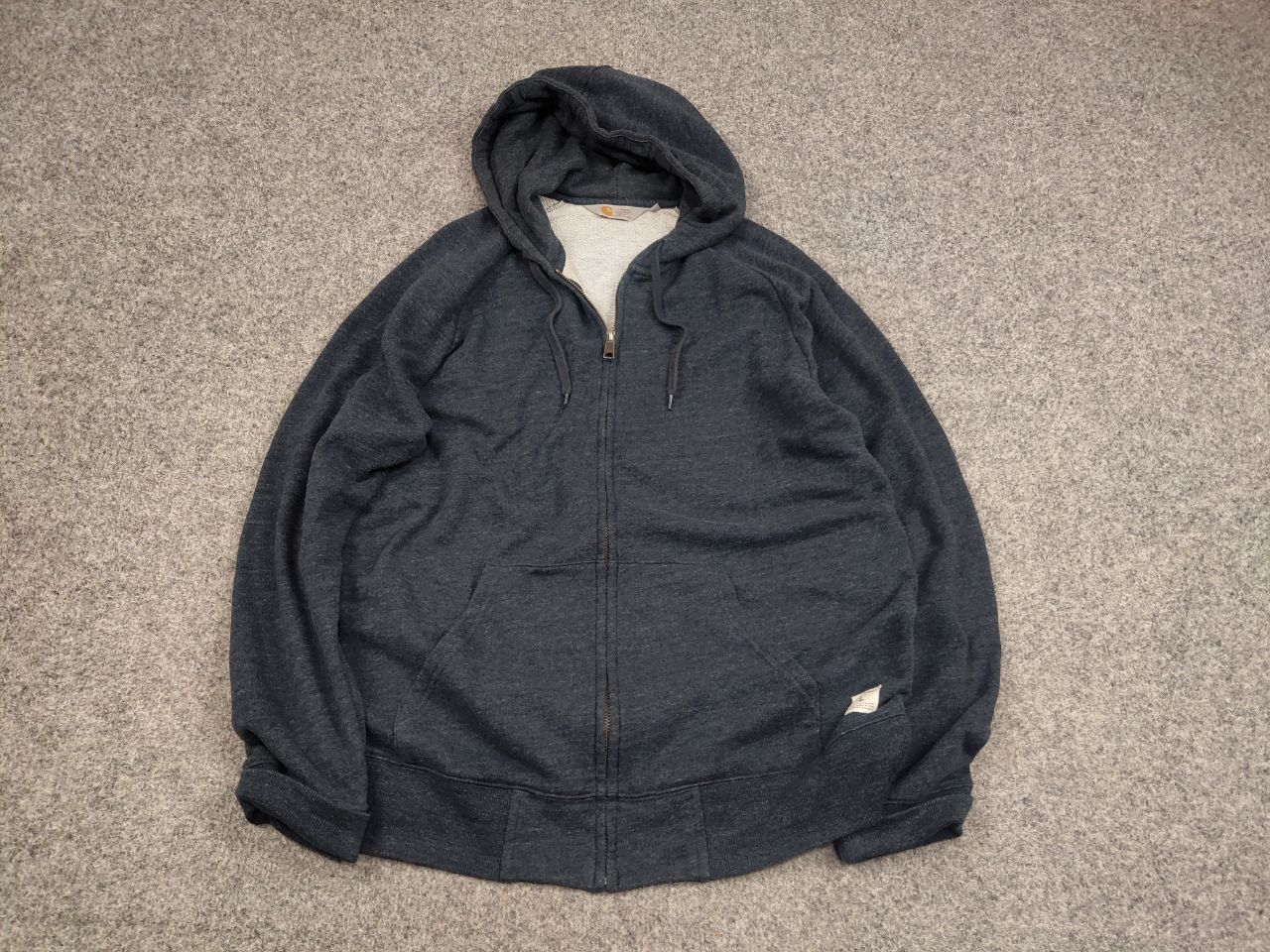 Carhartt Vintage Carhartt Zip Hoodie Holbrook Jacket USA Blank Style Size US L / EU 52-54 / 3 - 2 Thumbnail