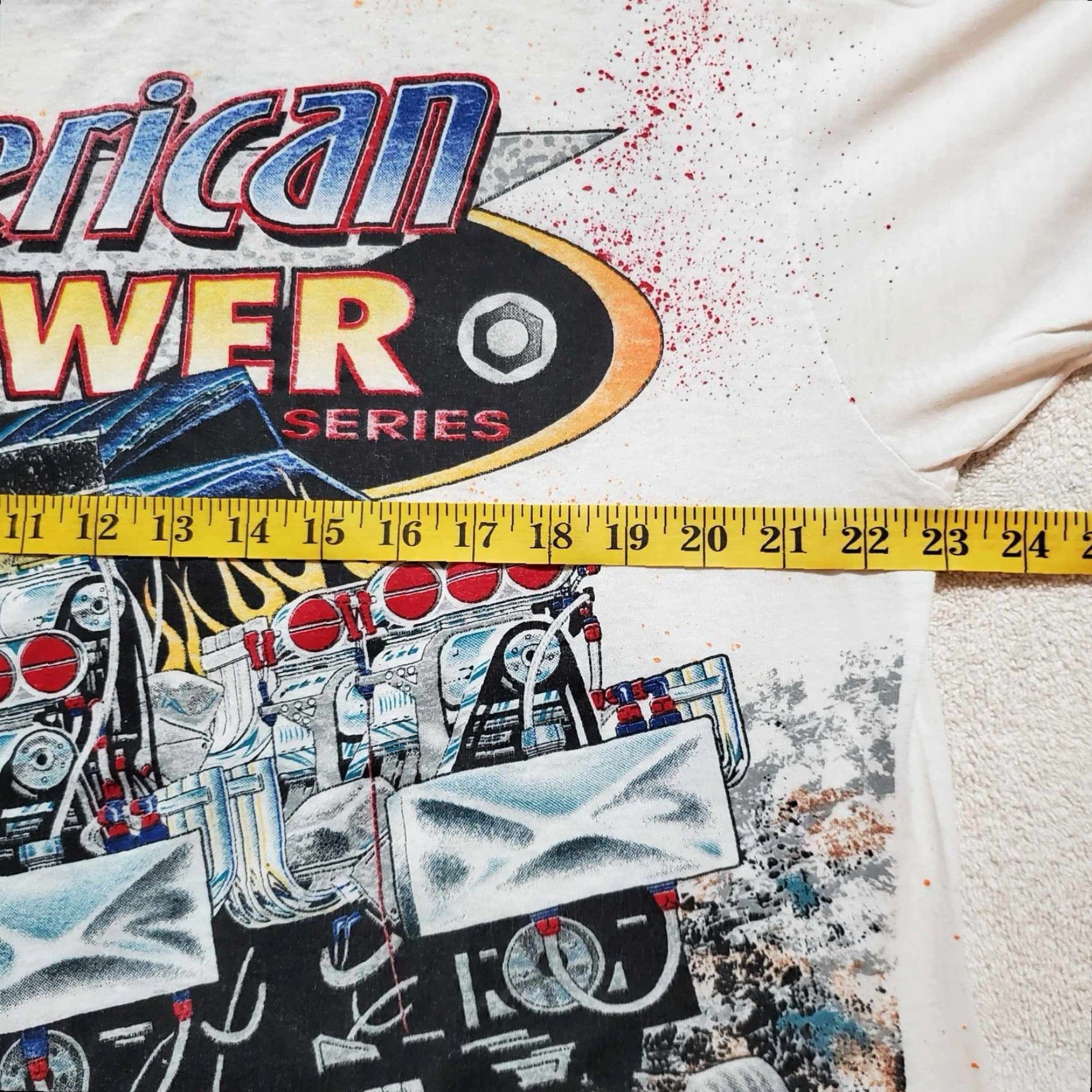 Vintage VINTAGE American Power Tractor Pull T Shirt Single Stitch AOP Bowling Green 90s RARE Size US XL / EU 56 / 4 - 5 Thumbnail