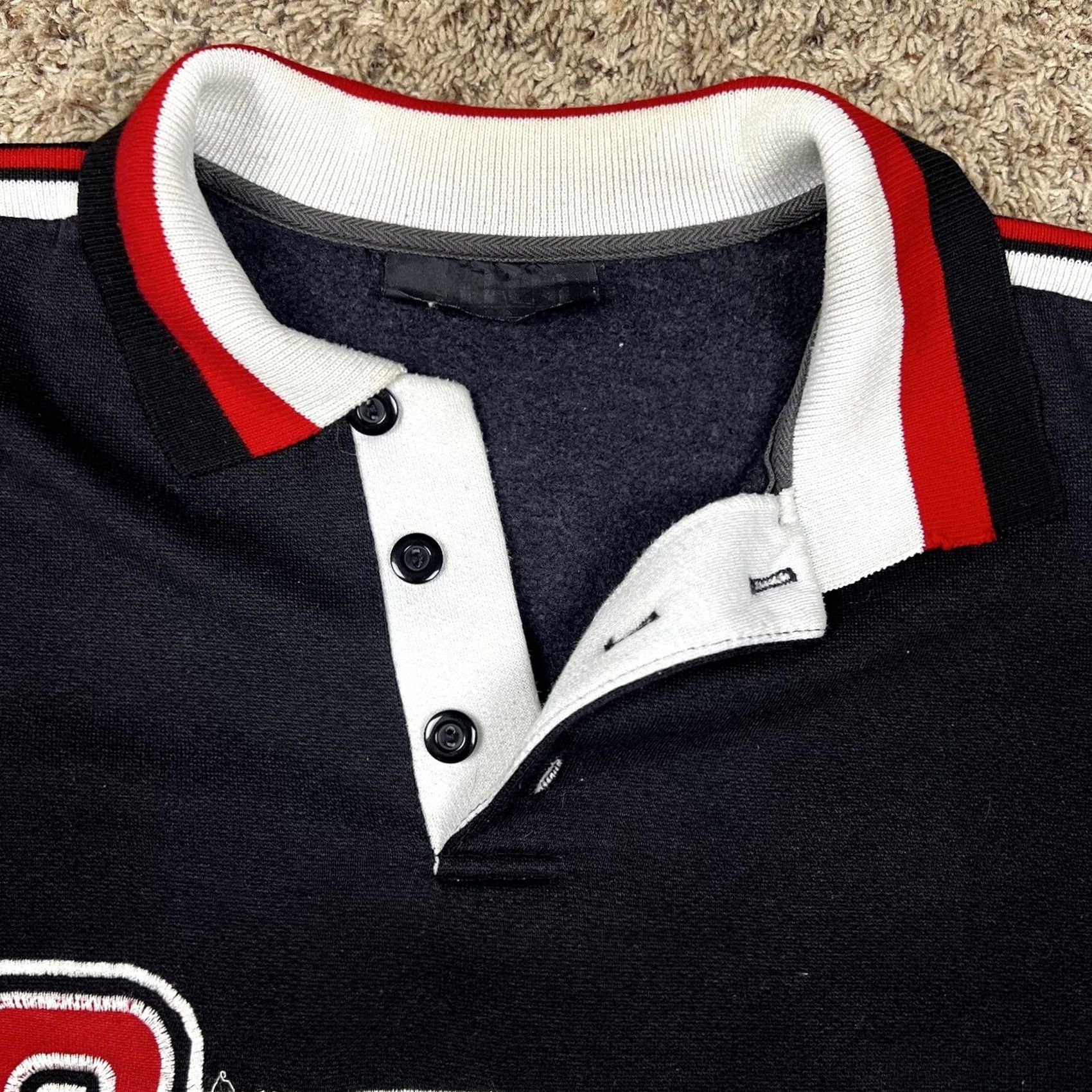 Vintage VINTAGE Chicago Embroidered Henley Neck Pullover Sweatshirt XL Black Mens Sweatshirt 90s 80s 80s 90s Embroidered Logo Made USA Size US L / EU 52-54 / 3 - 5 Thumbnail