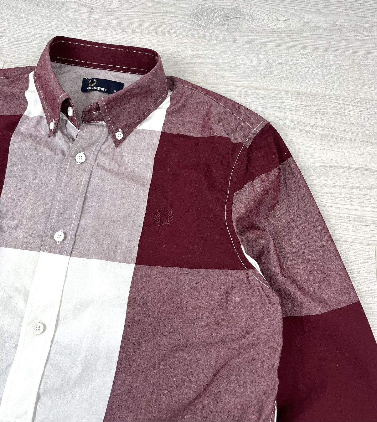 Fred Perry Fred Perry Checkered Classic Shirt Button Ups Size US M / EU 48-50 / 2 - 3 Thumbnail