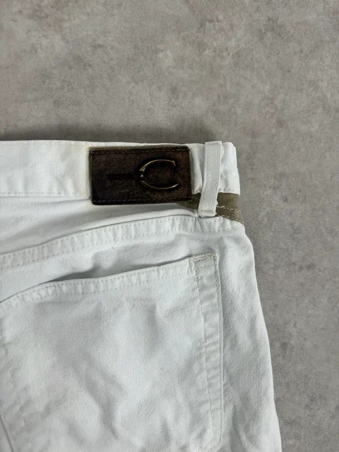 Roberto Cavalli 2000s Cavalli White Vertical Pants Size US 33 - 9 Thumbnail