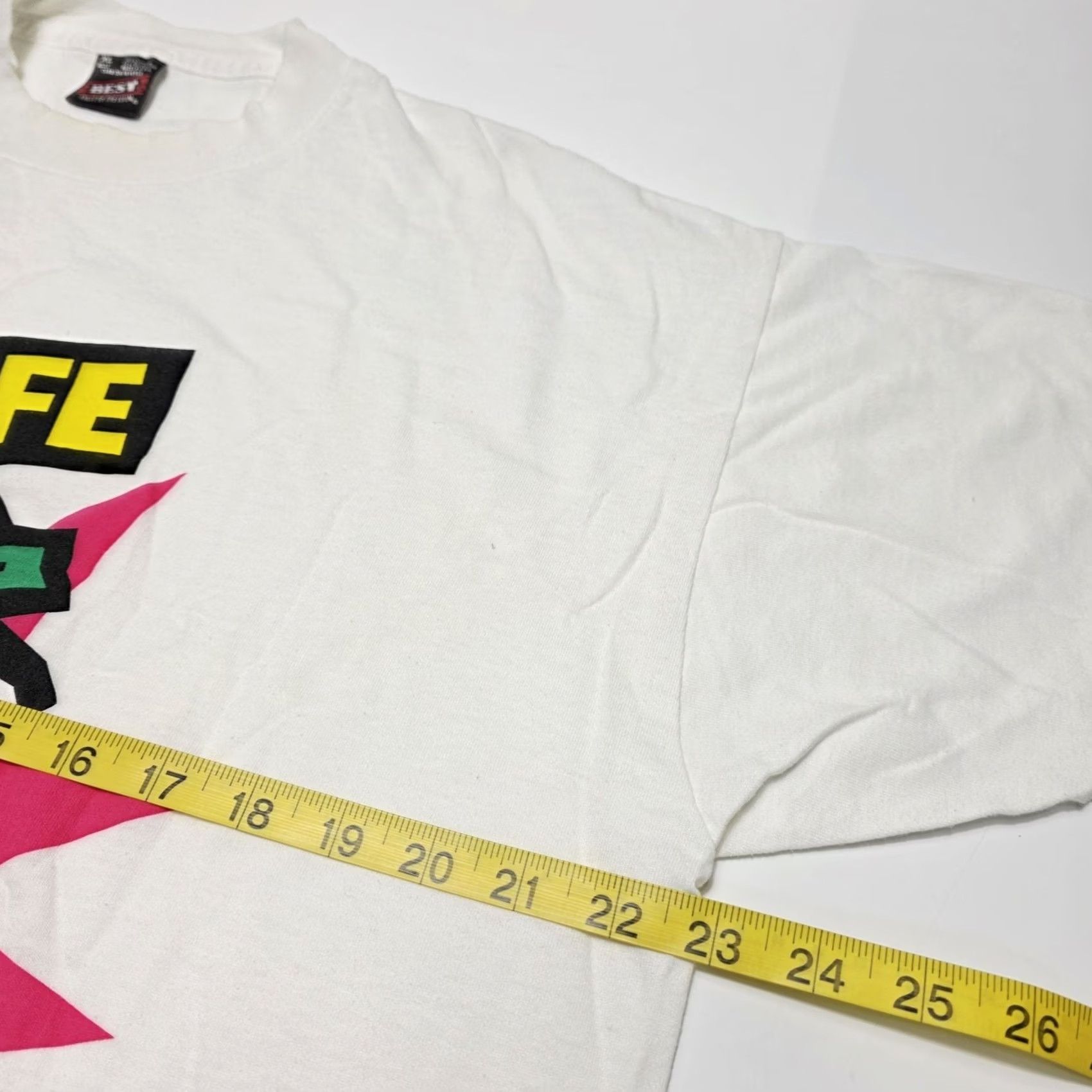 Fruit Of The Loom VINTAGE Michigan Lottery Promo Win For Life Single Stitch Shirt Mens XL 90s Size US XL / EU 56 / 4 - 7 Thumbnail
