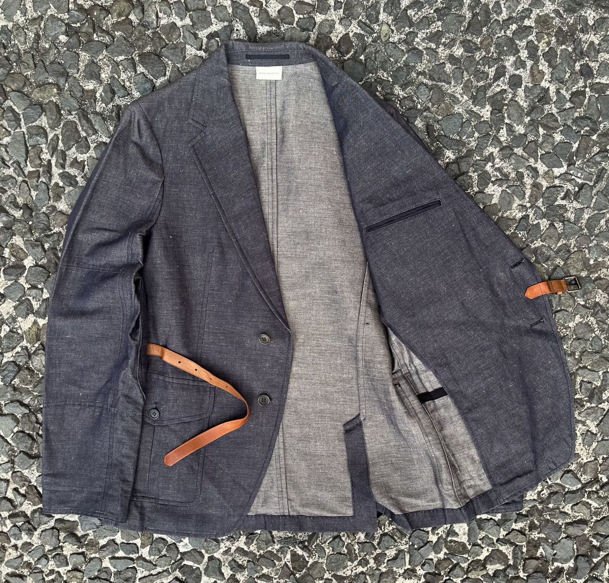 Dries Van Noten Dries Van Noten SS2011 Belted Accent Blazer Jacket Size US M / EU 48-50 / 2 - 11 Thumbnail