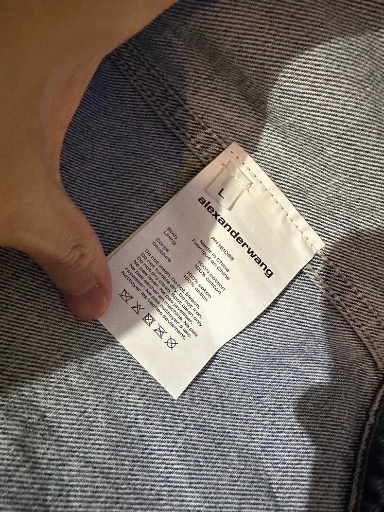 Alexander Wang Alexander Wang Oversized Denim Jacket- Size L / US 10 / IT 46 - 4 Thumbnail