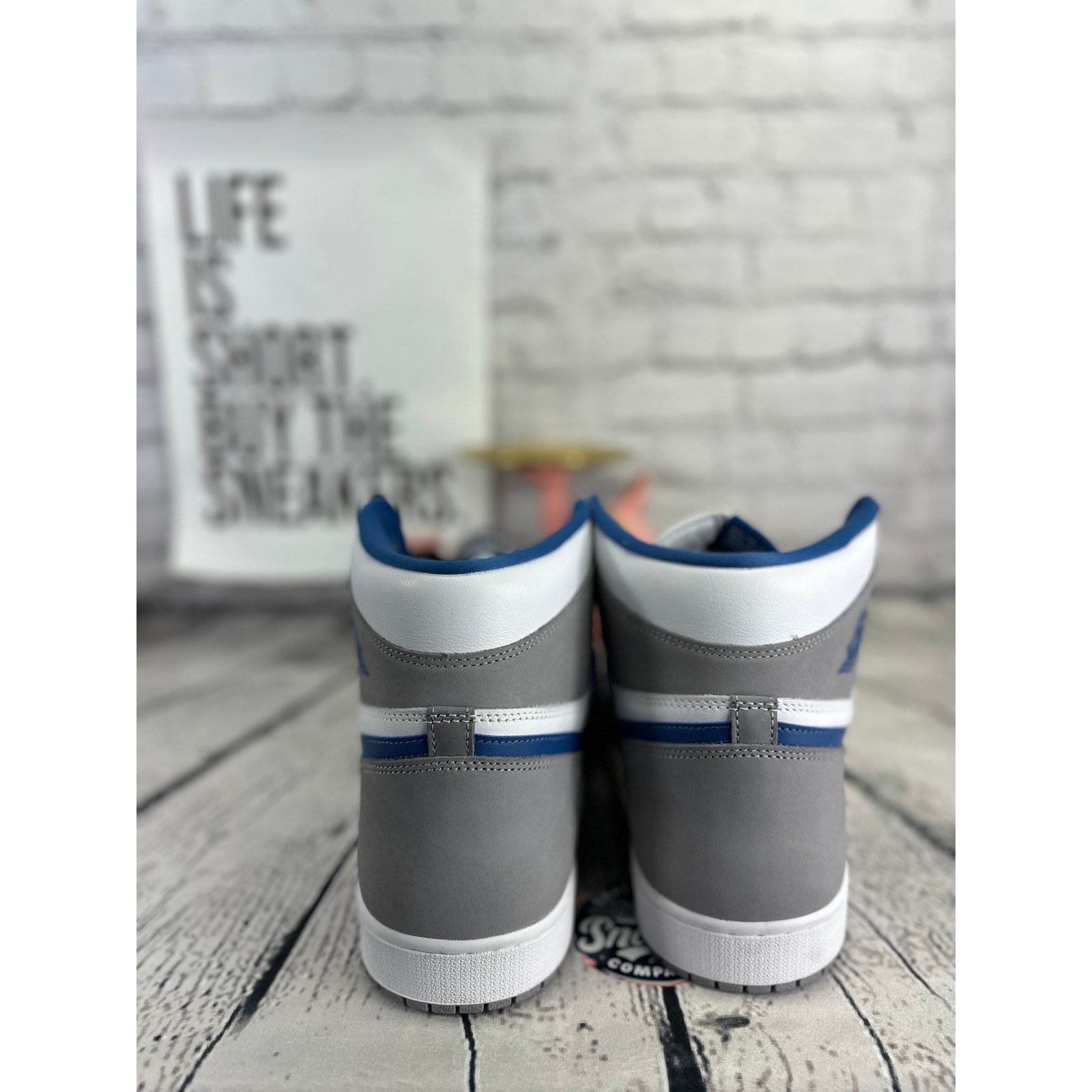 Nike Nike Air Jordan 1 Mens Size 18 True Blue Retro High OG NEW Size US 15 / EU 48 - 4 Thumbnail